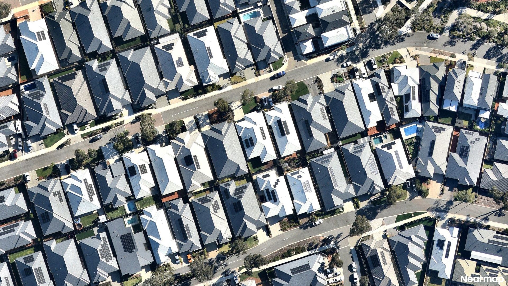 Vertical aerial view