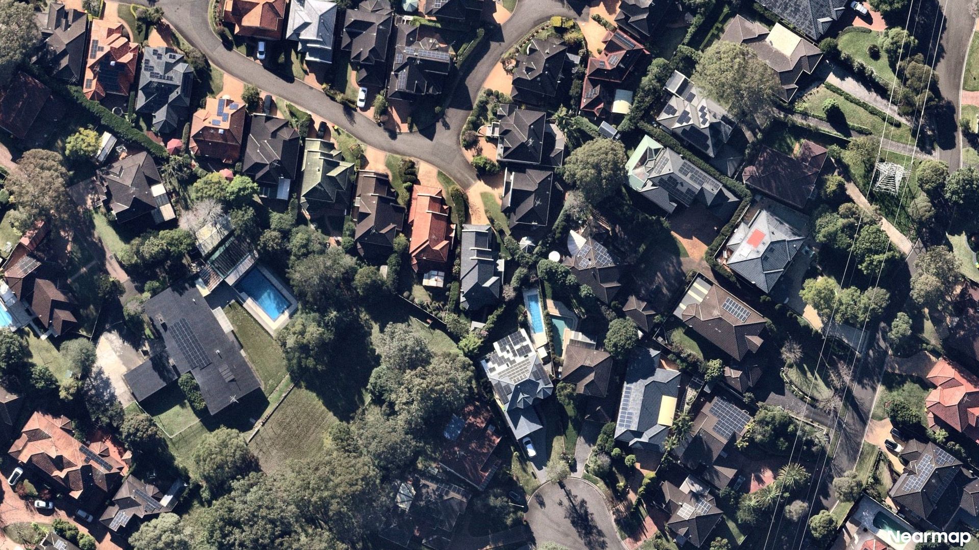 Vertical aerial view