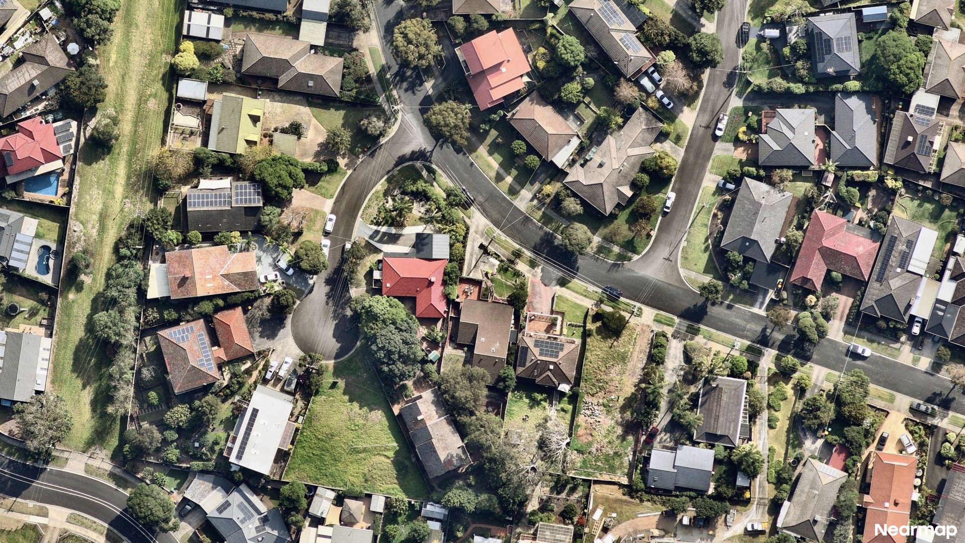 Vertical aerial view