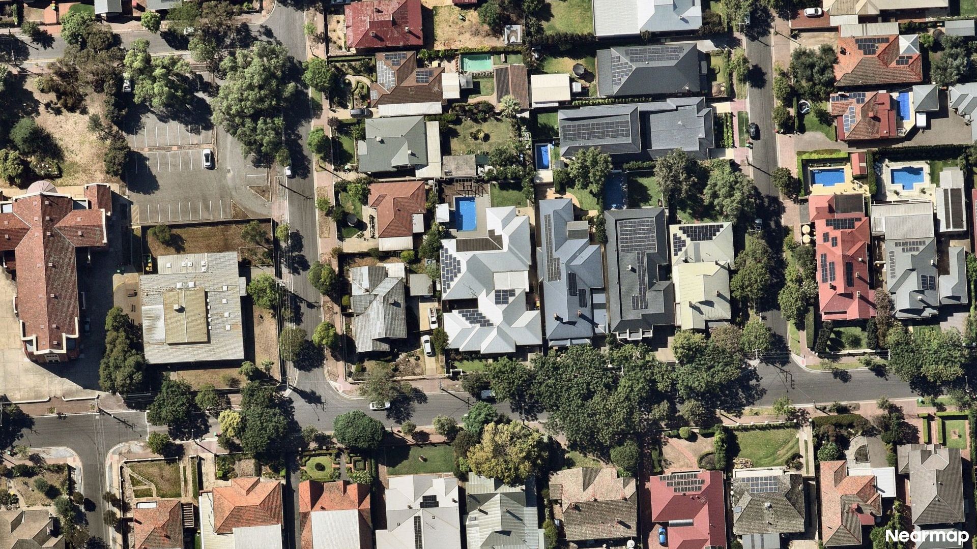 Vertical aerial view