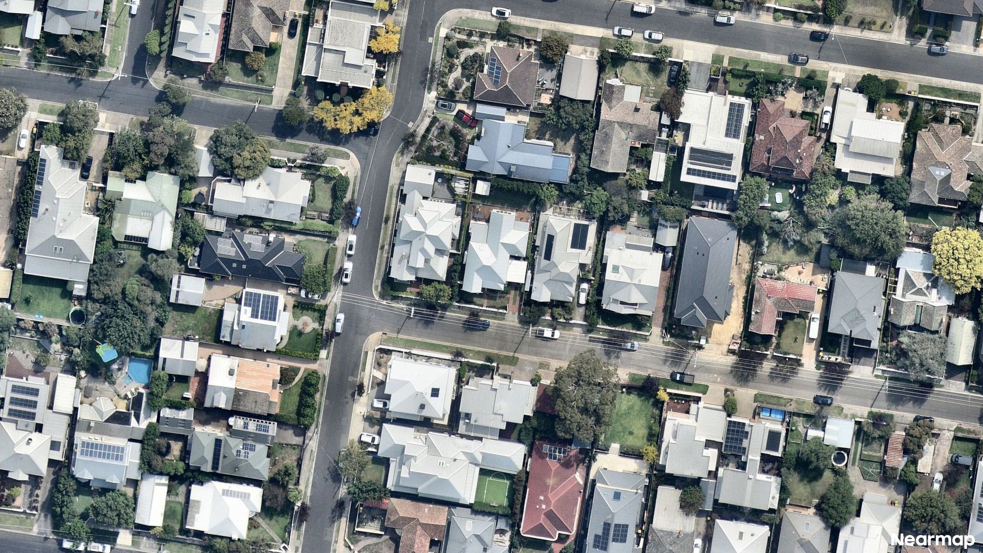Vertical aerial view
