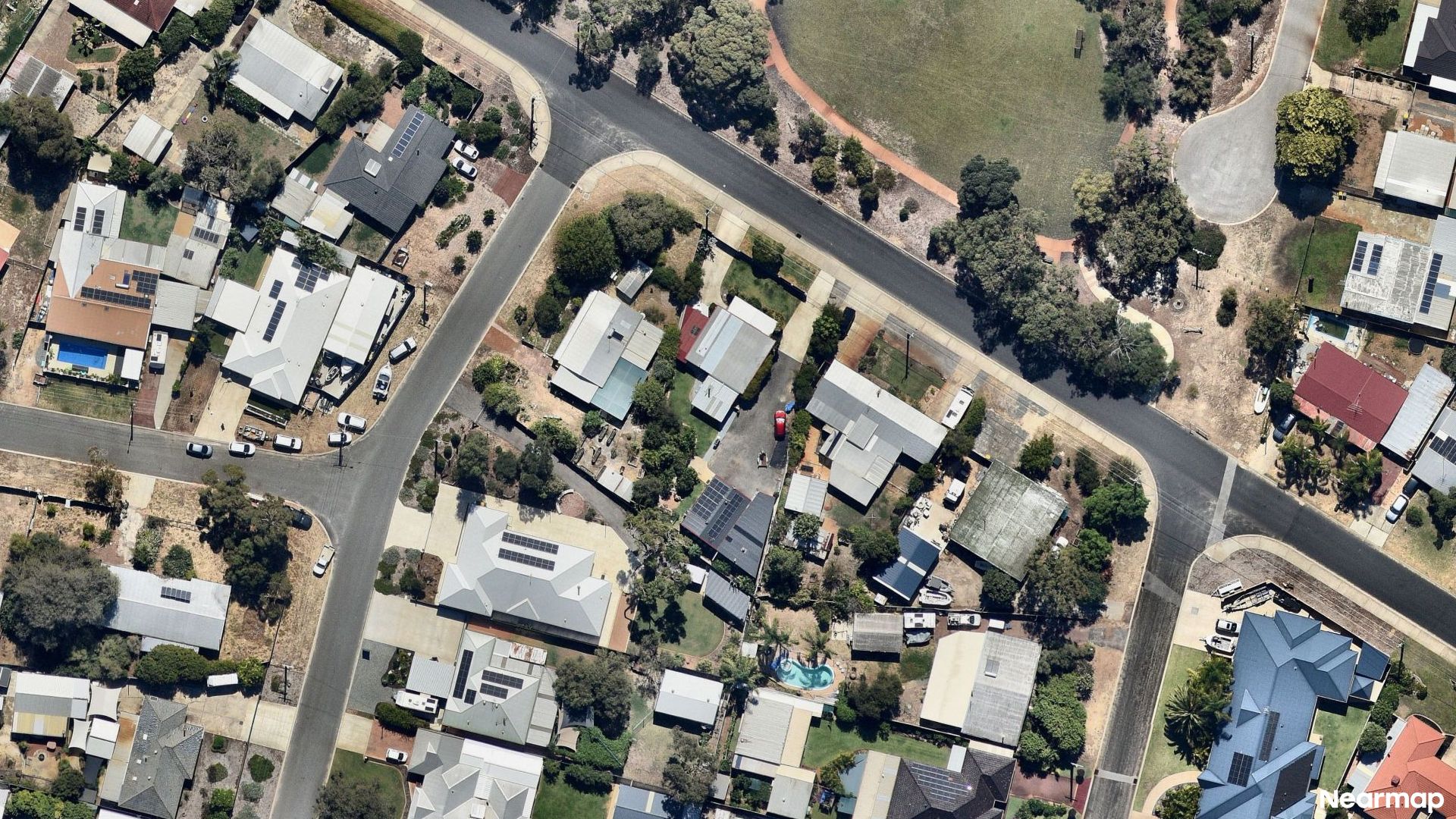 Vertical aerial view