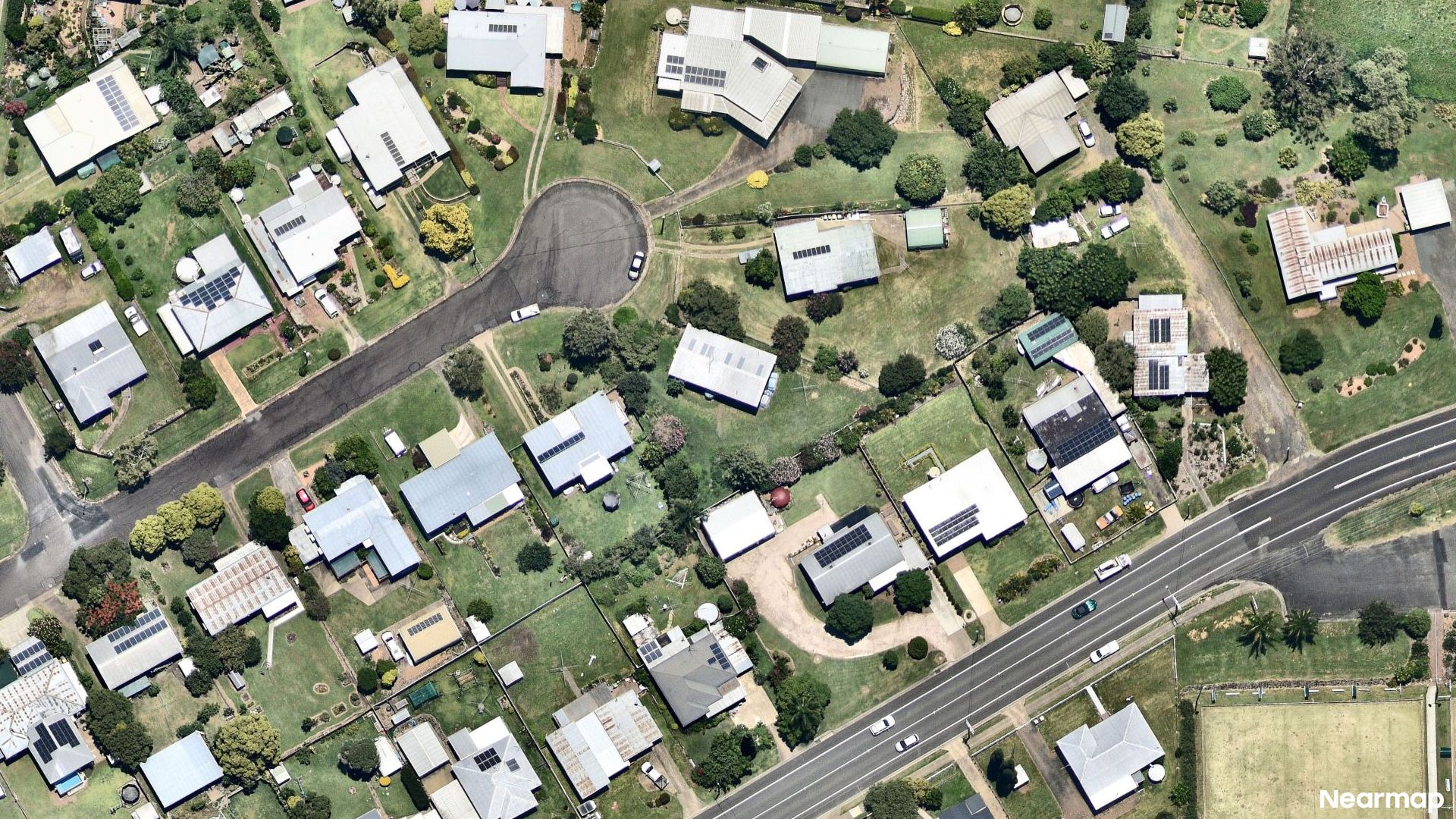 Vertical aerial view