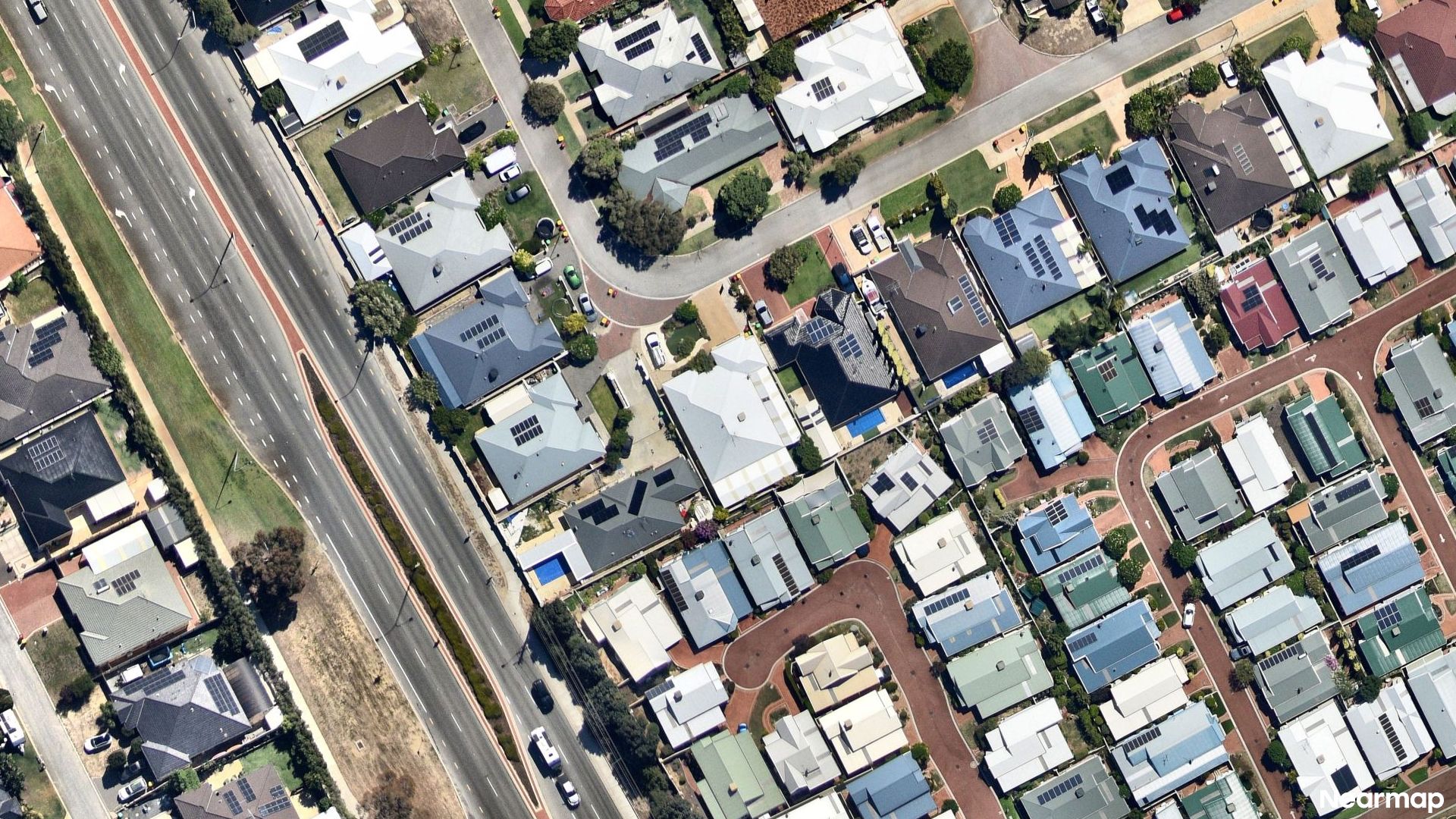 Vertical aerial view