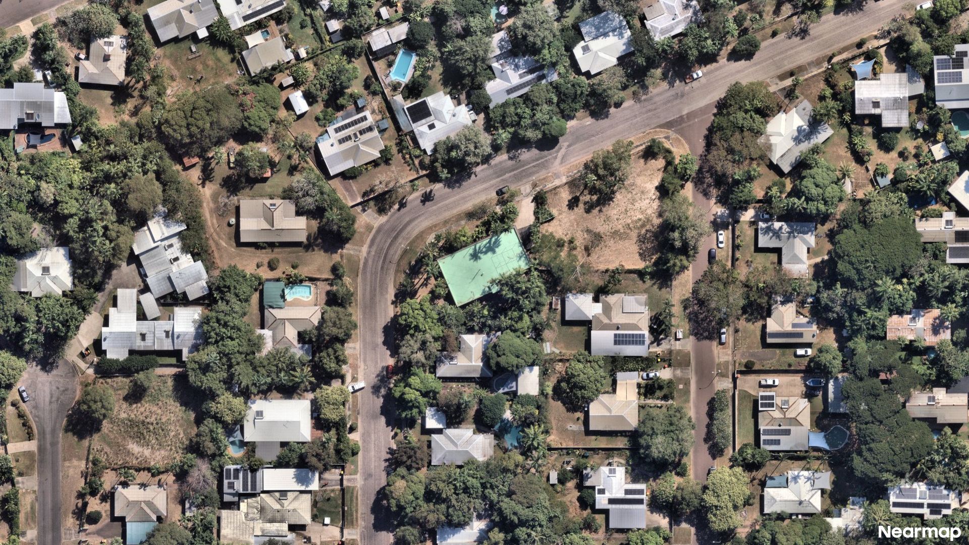 Vertical aerial view