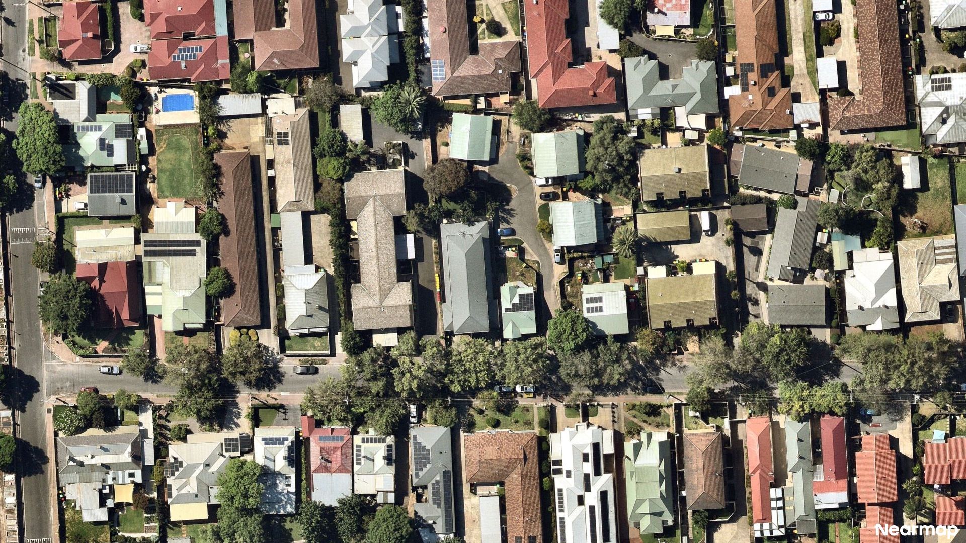 Vertical aerial view