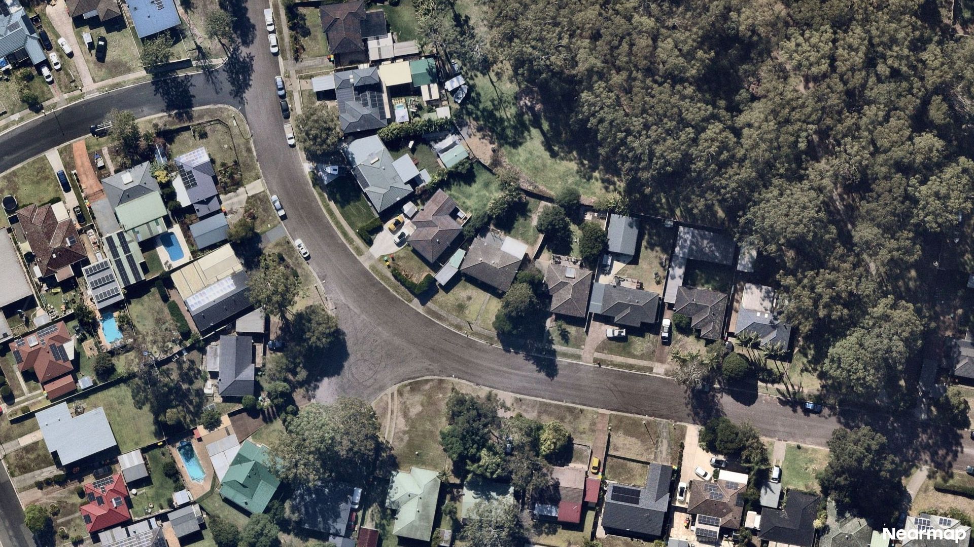 Vertical aerial view