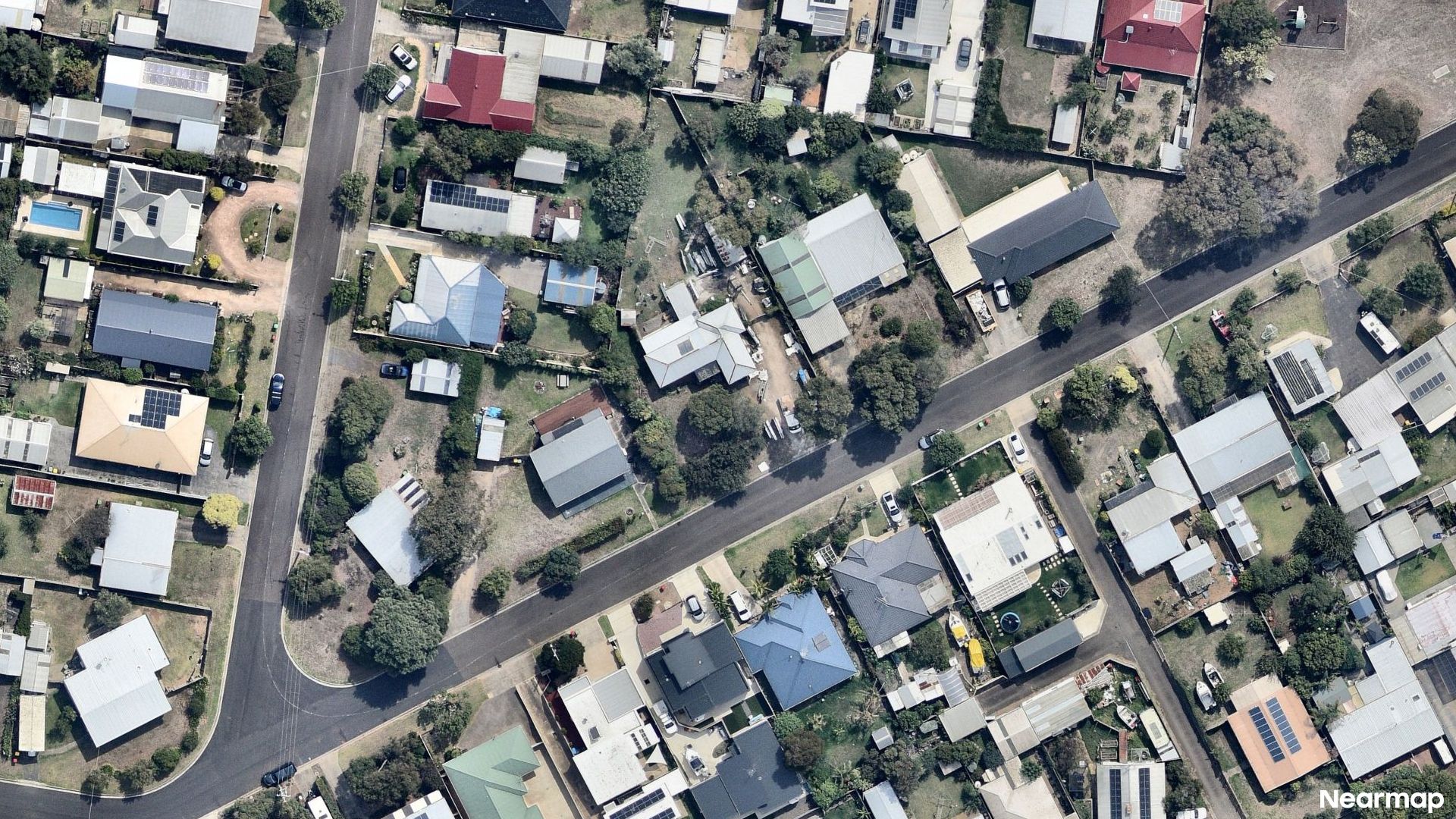 Vertical aerial view