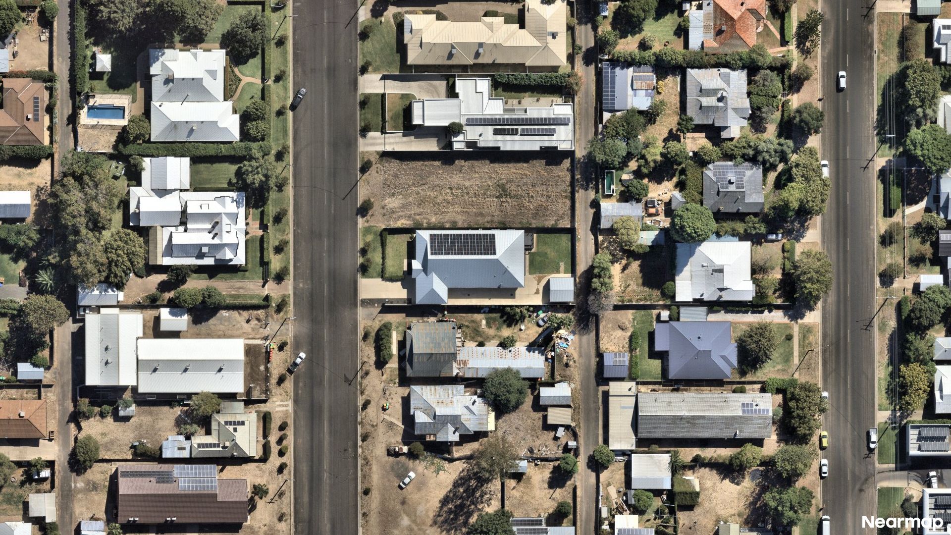 Vertical aerial view