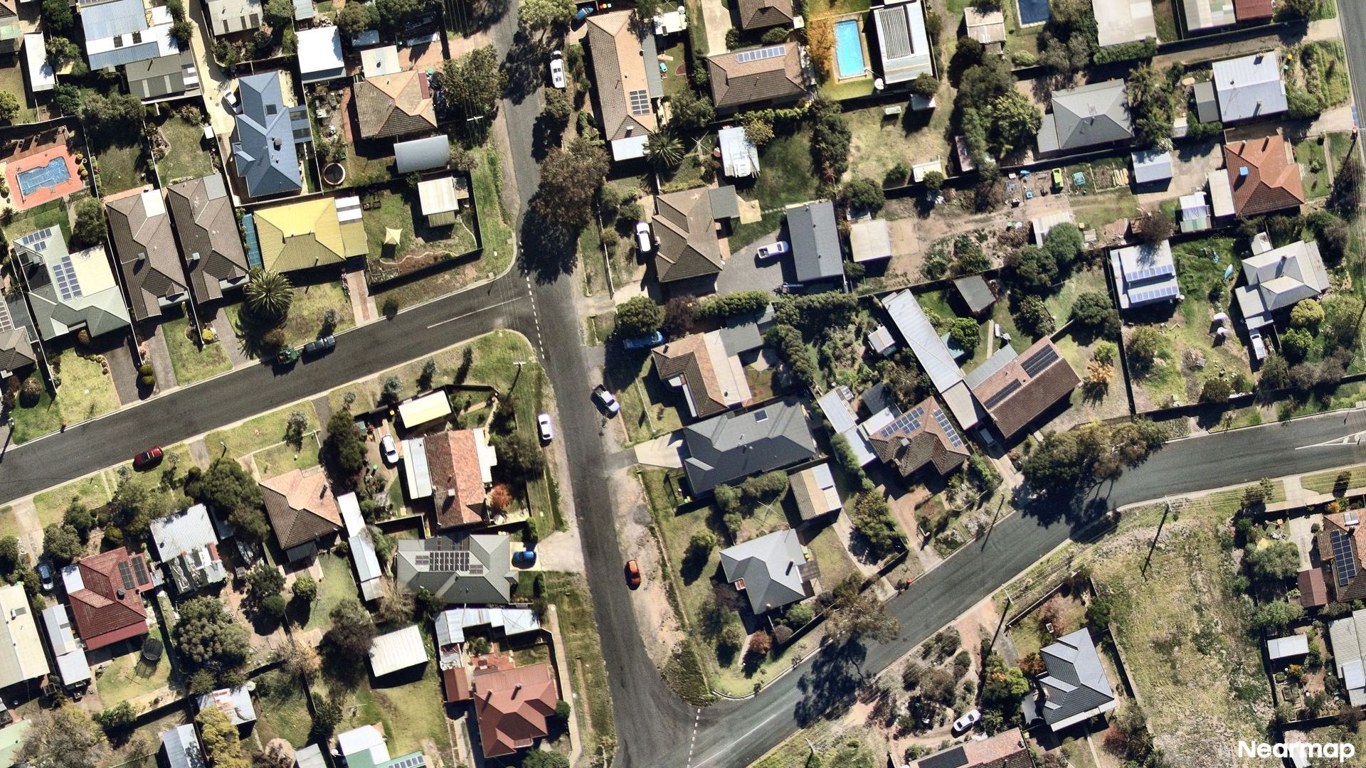 Vertical aerial view