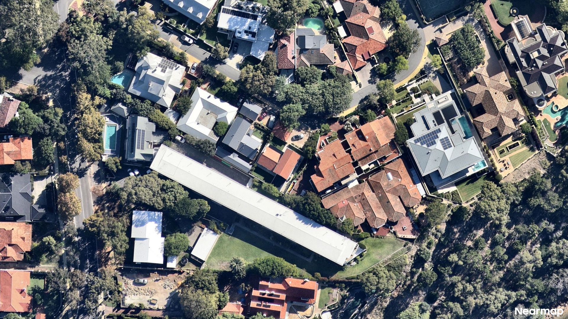 Vertical aerial view