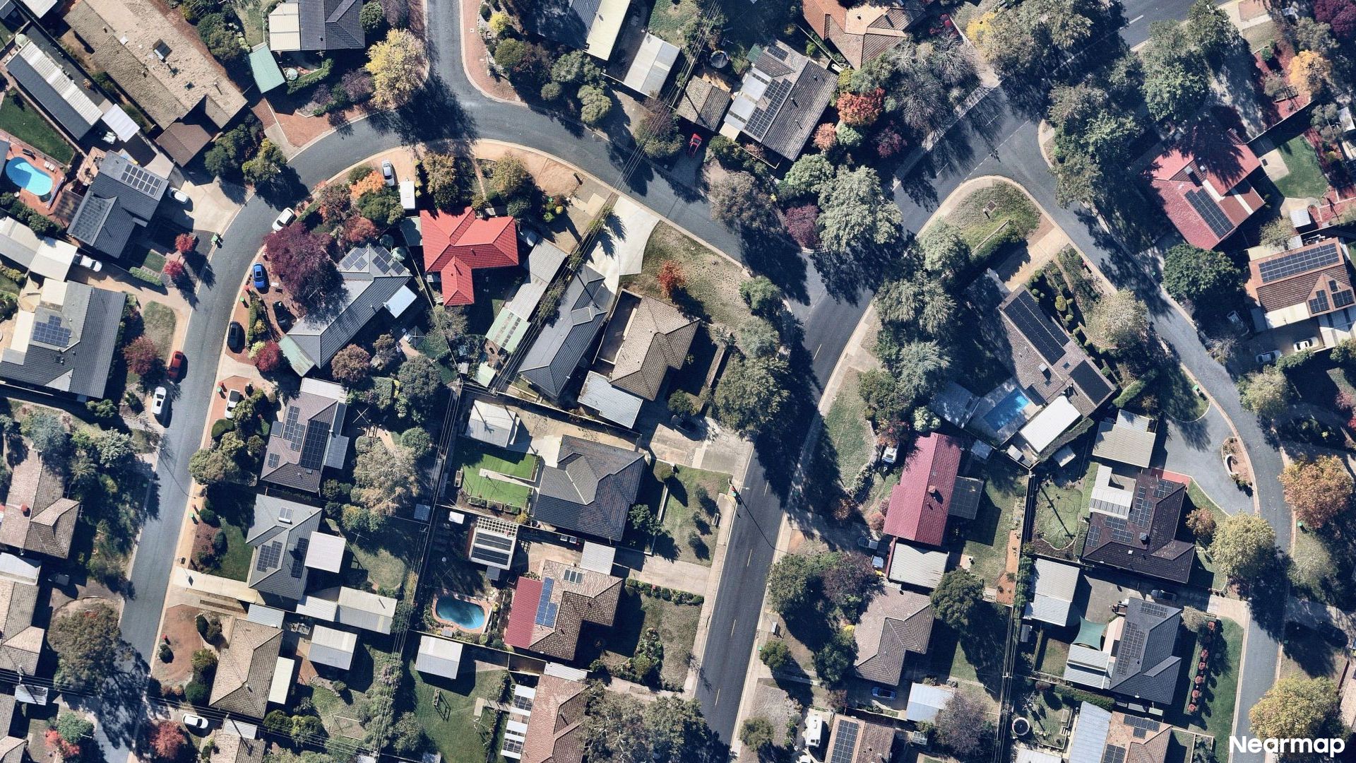 Vertical aerial view