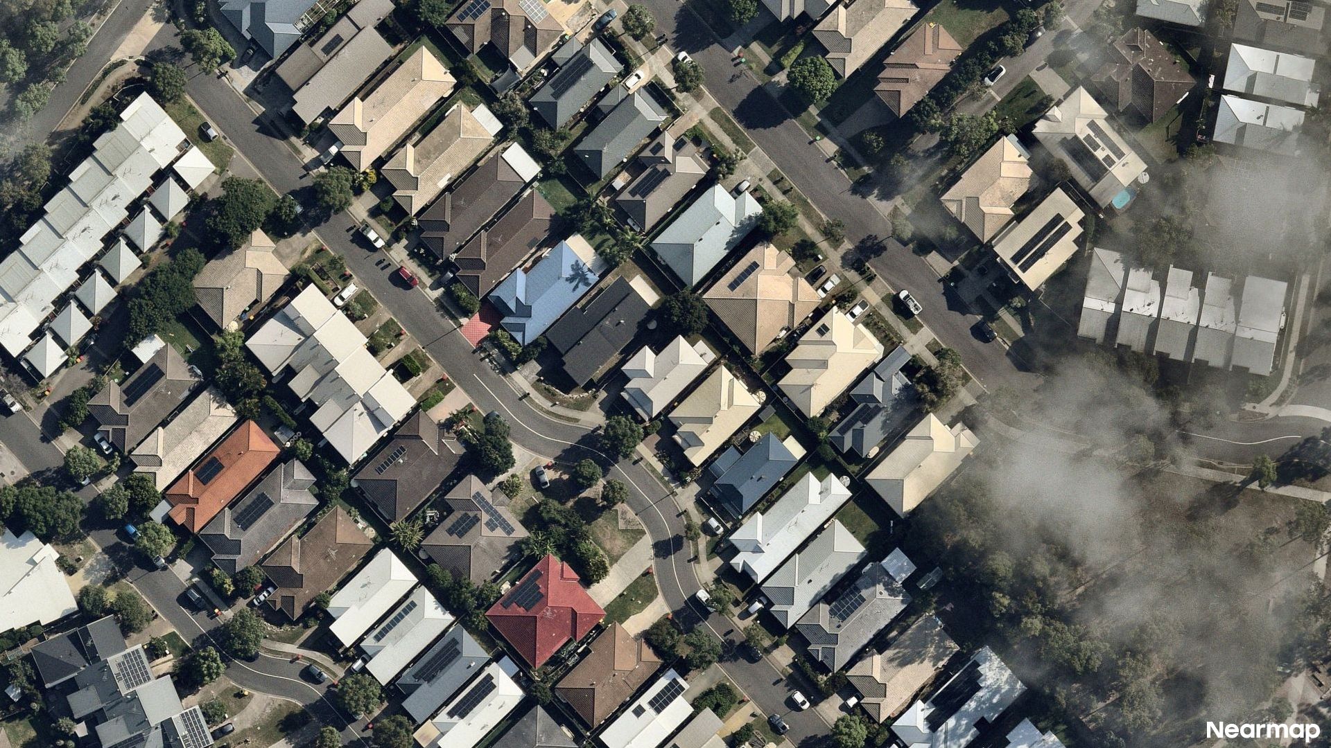 Vertical aerial view