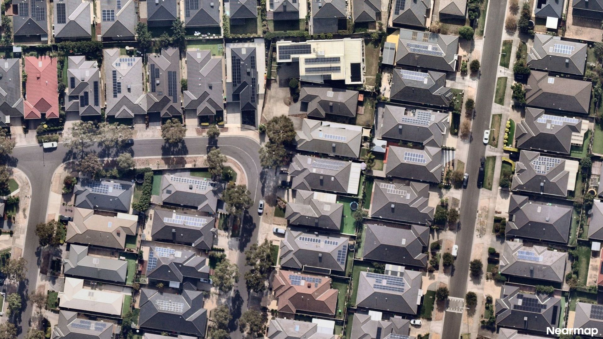 Vertical aerial view