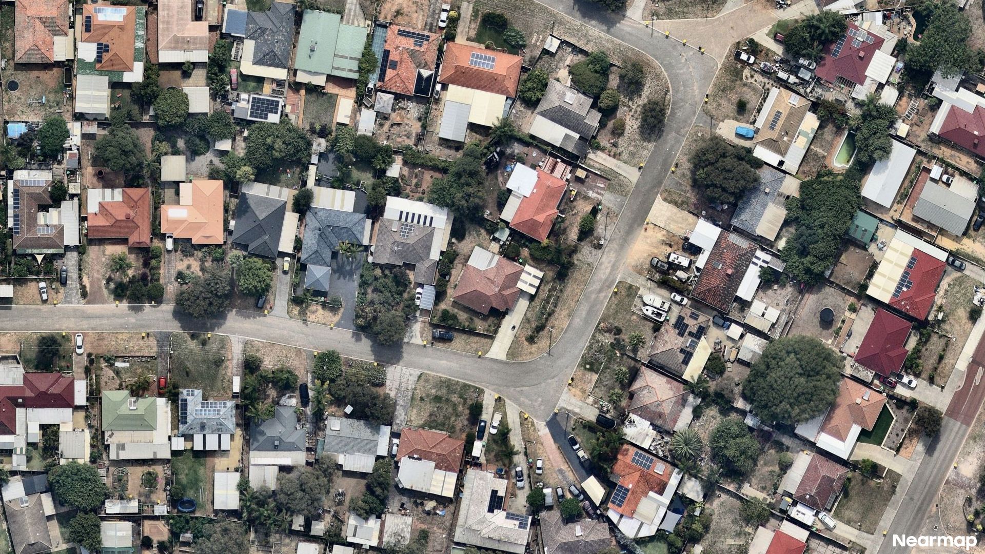 Vertical aerial view