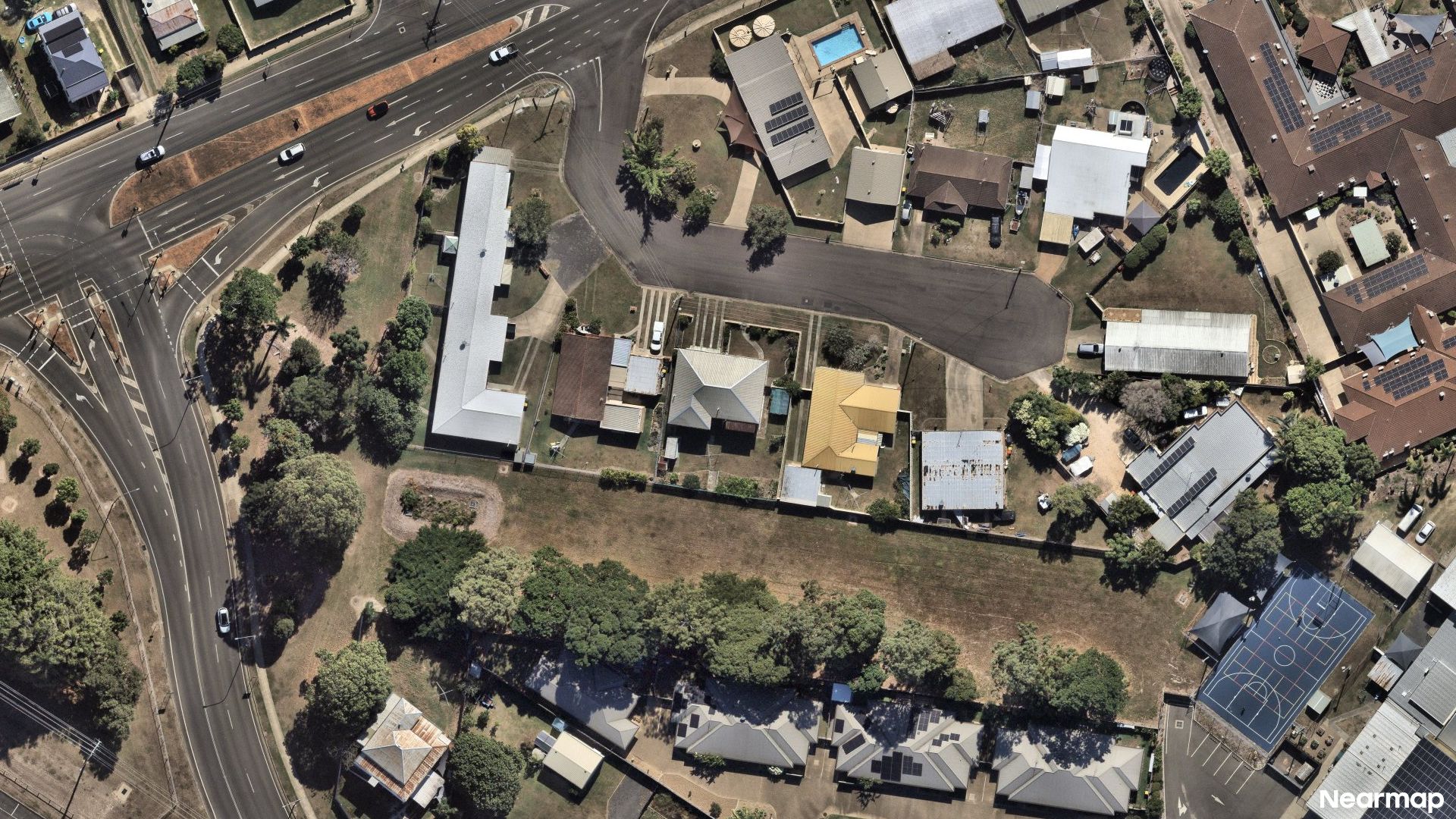 Vertical aerial view