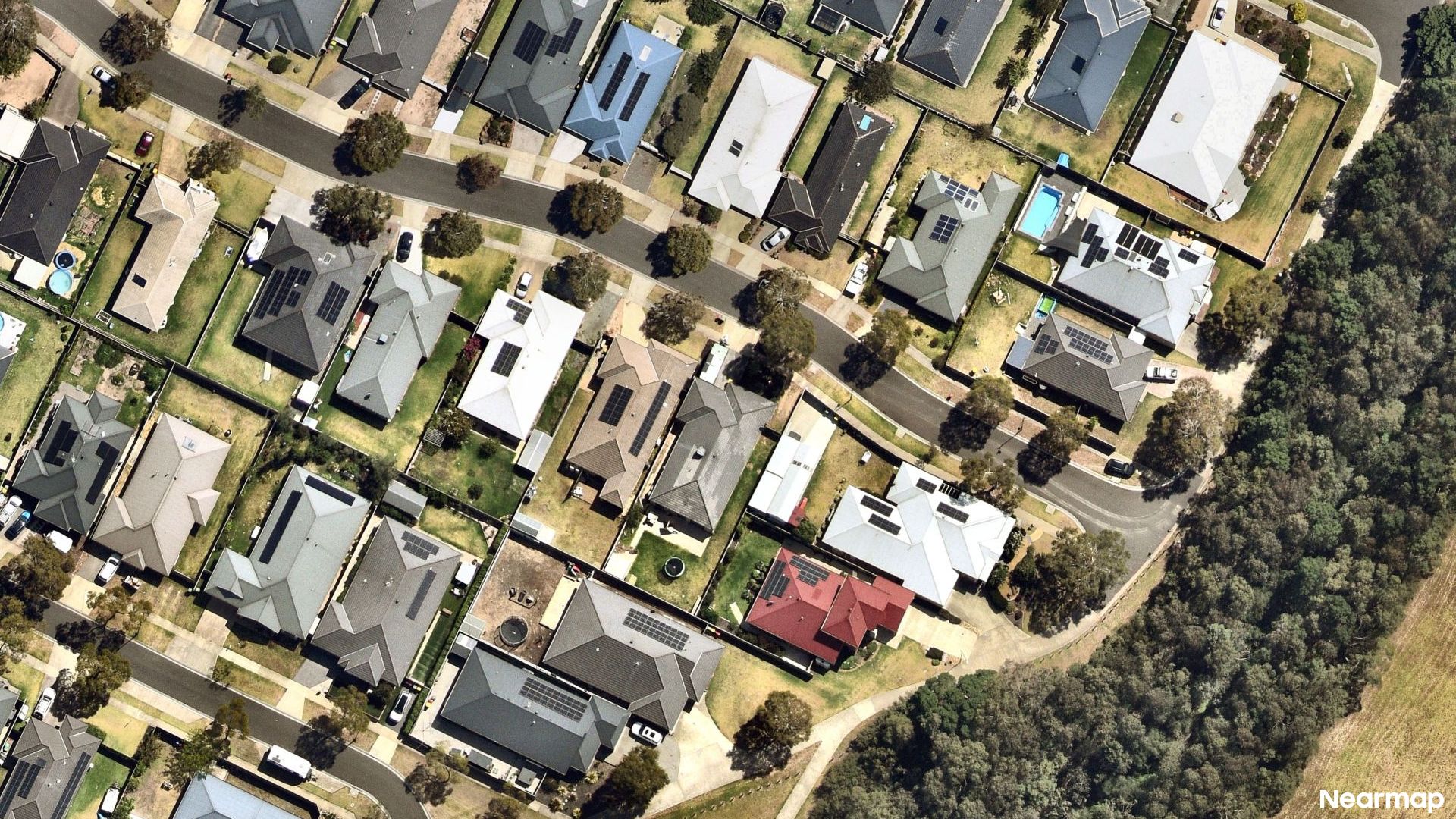 Vertical aerial view