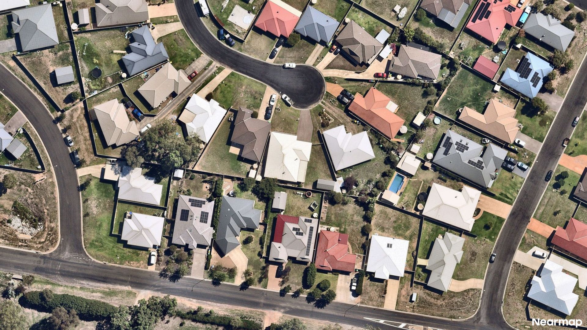 Vertical aerial view