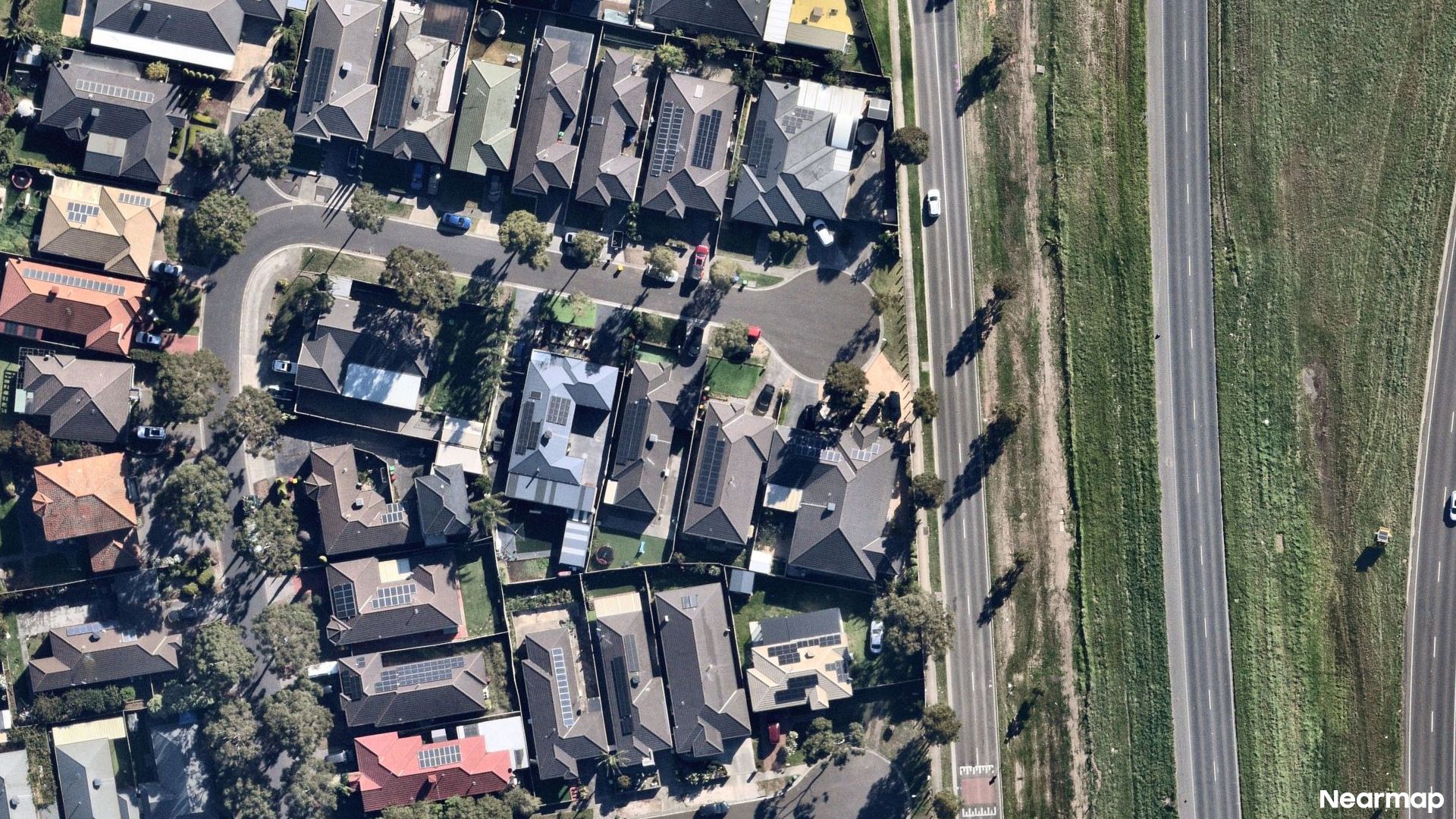 Vertical aerial view