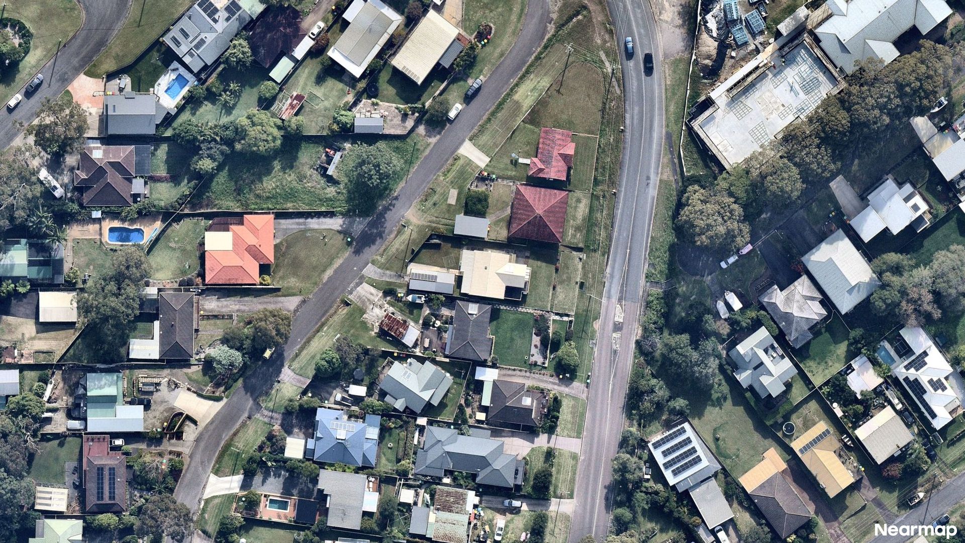 Vertical aerial view