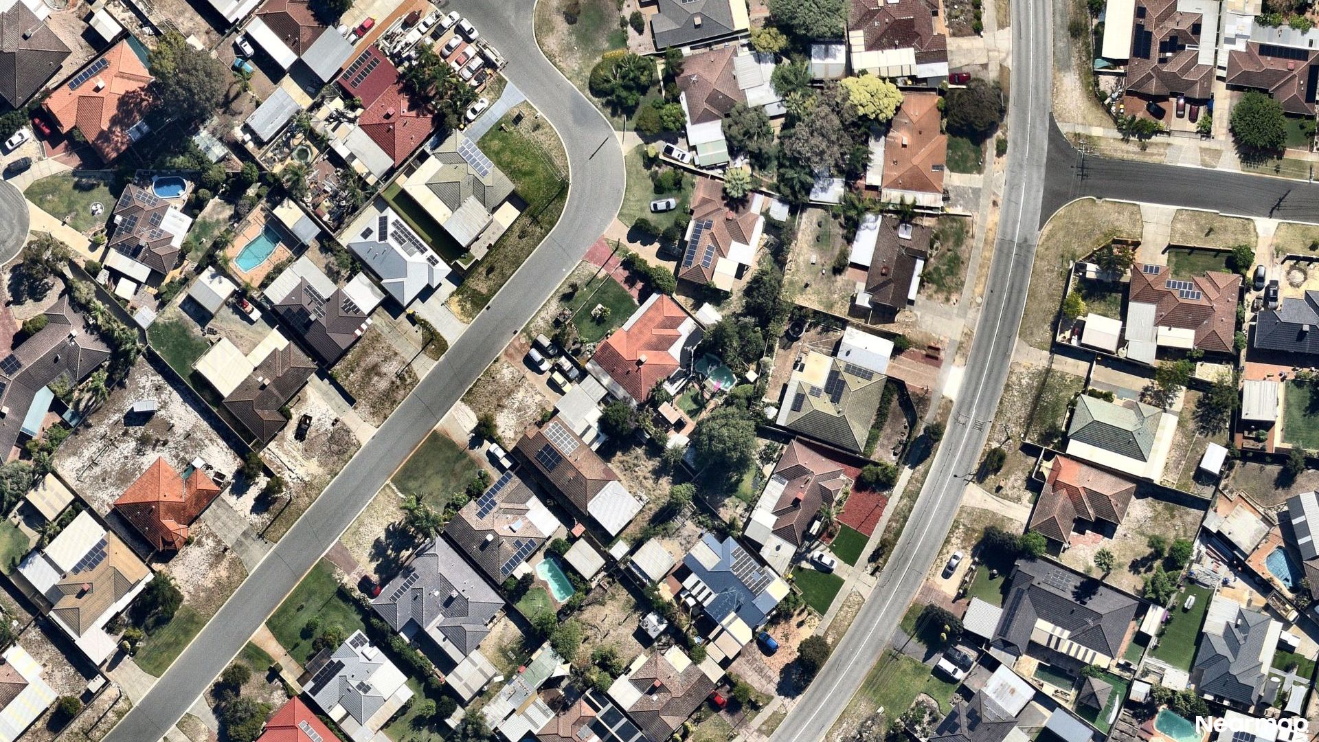 Vertical aerial view