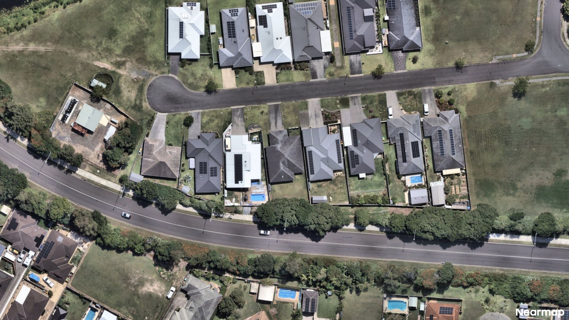 Vertical aerial view