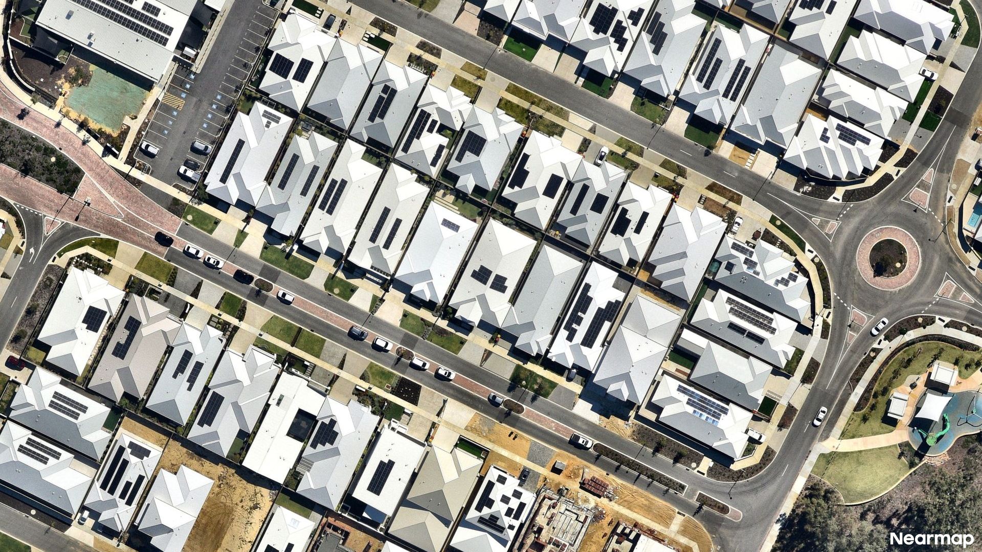Vertical aerial view