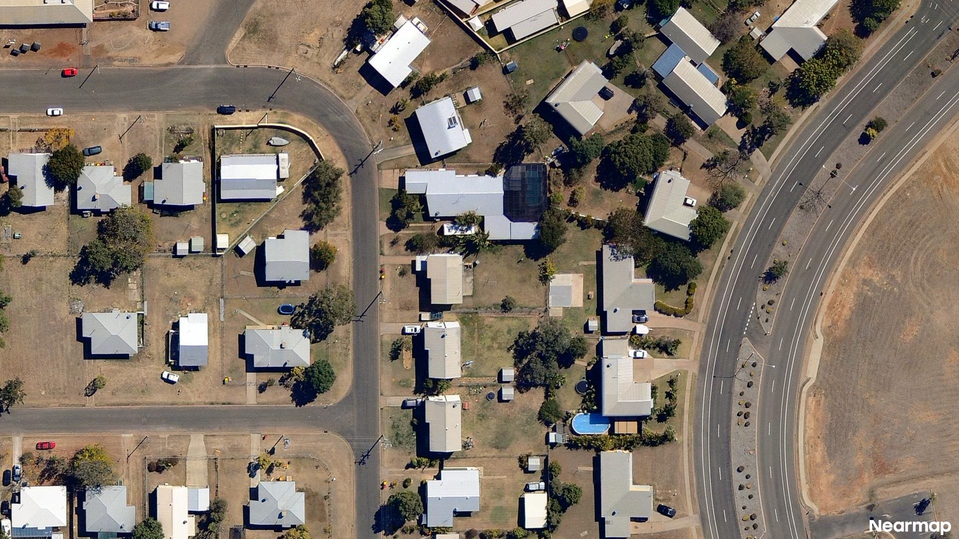 Vertical aerial view