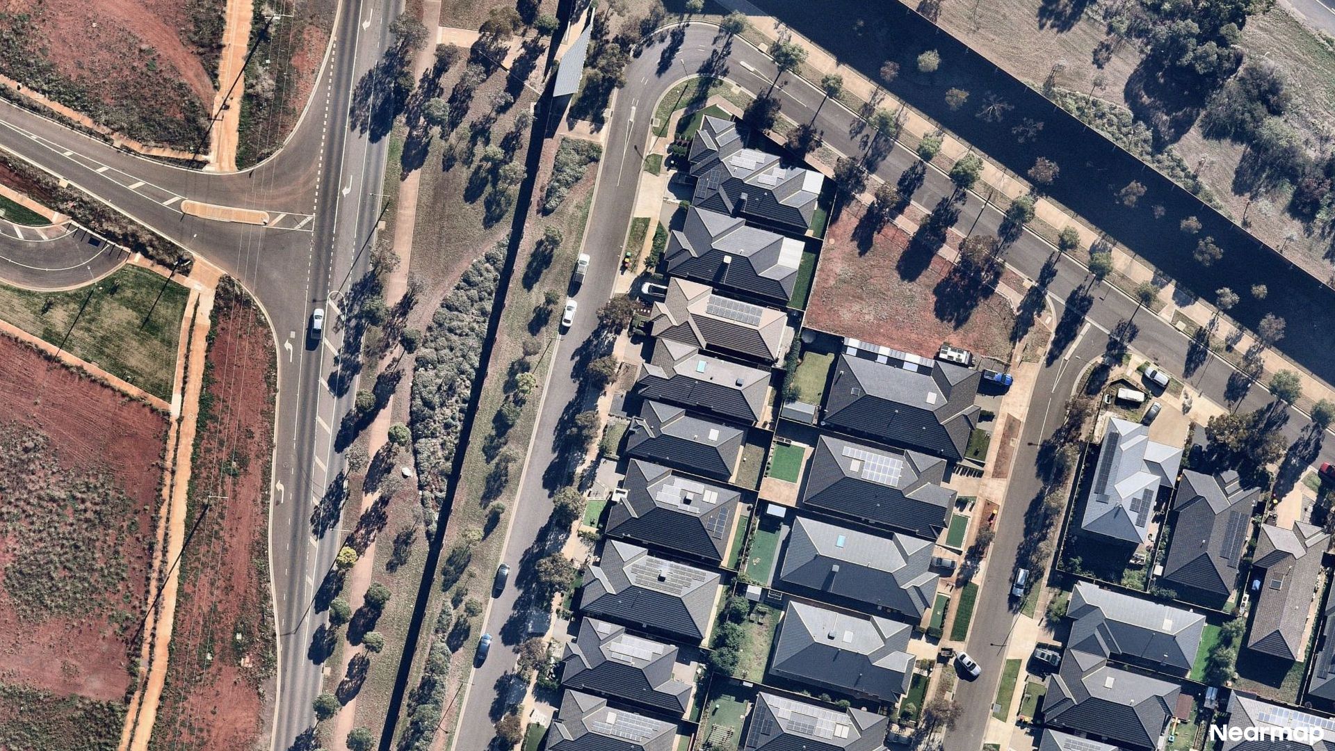 Vertical aerial view