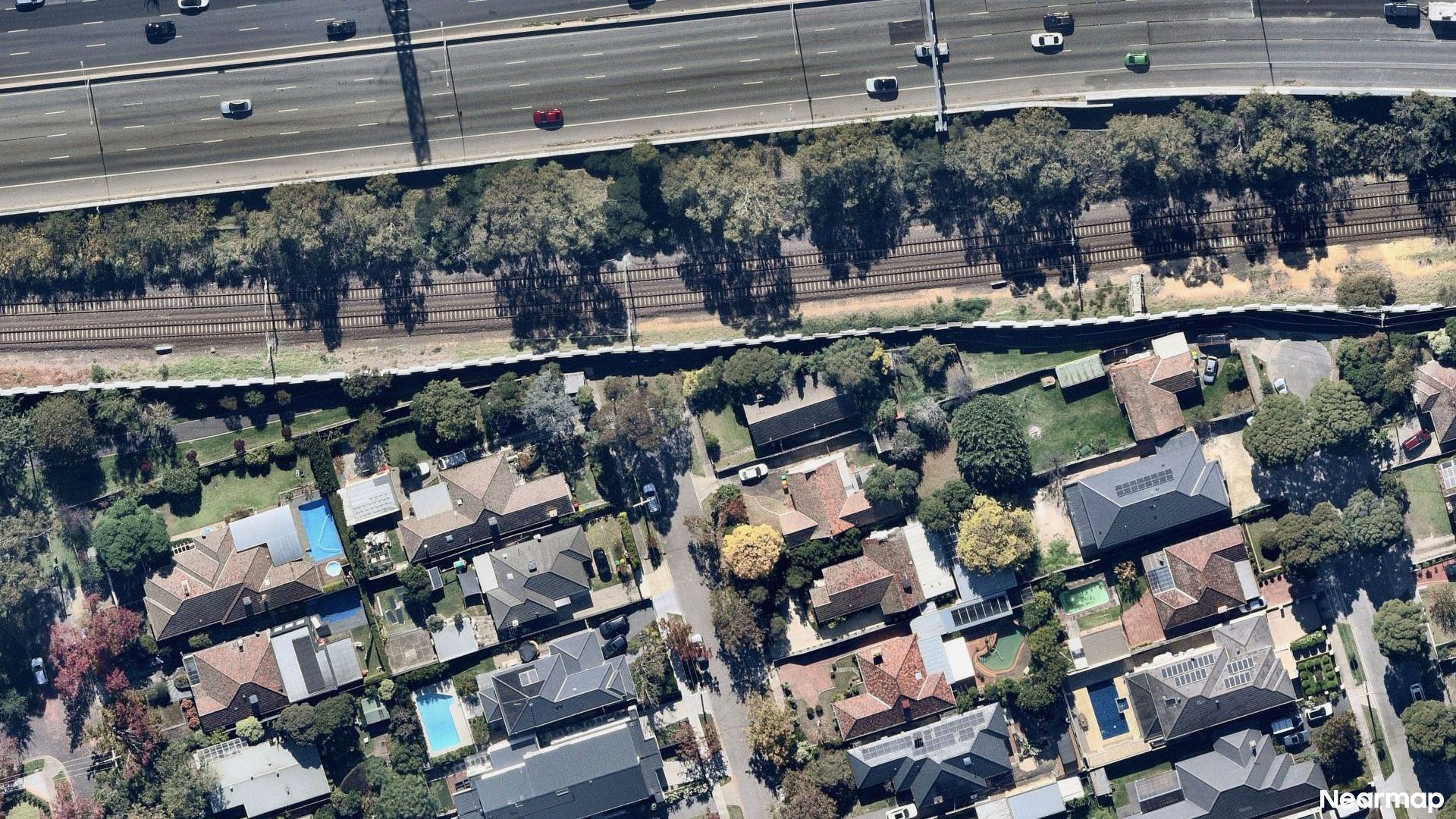 Vertical aerial view
