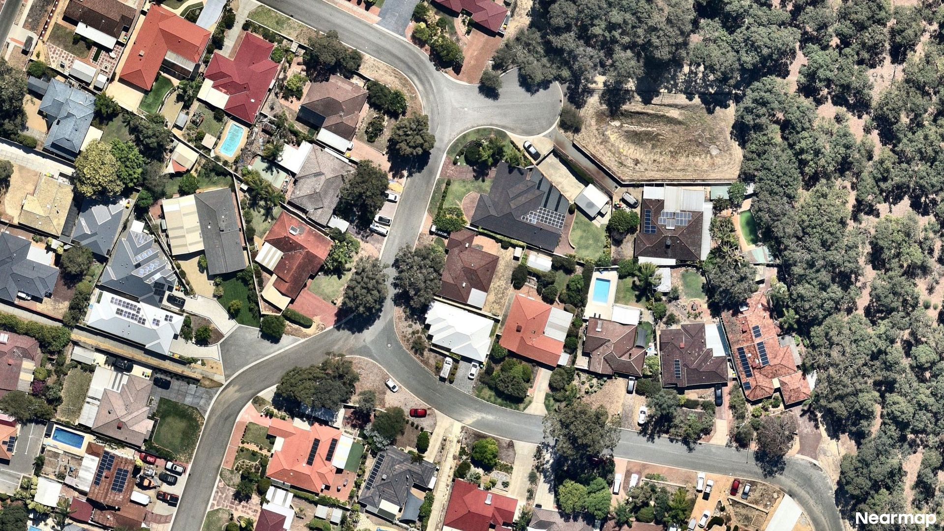 Vertical aerial view