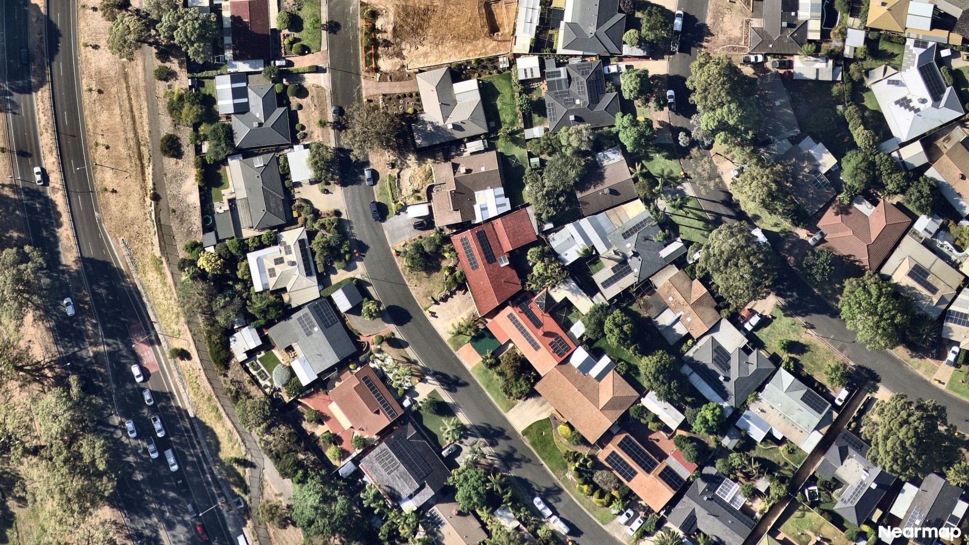 Vertical aerial view