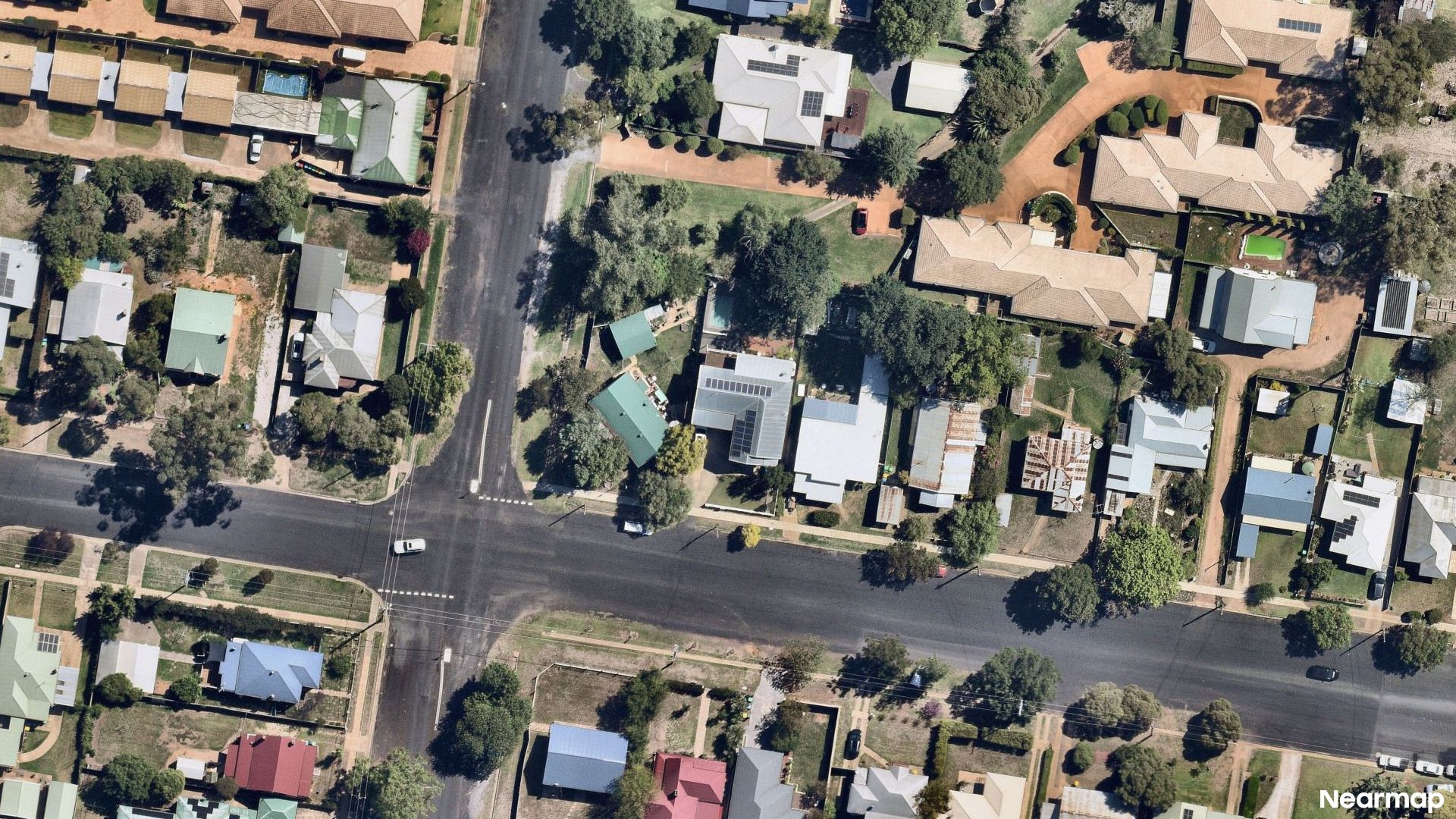 Vertical aerial view