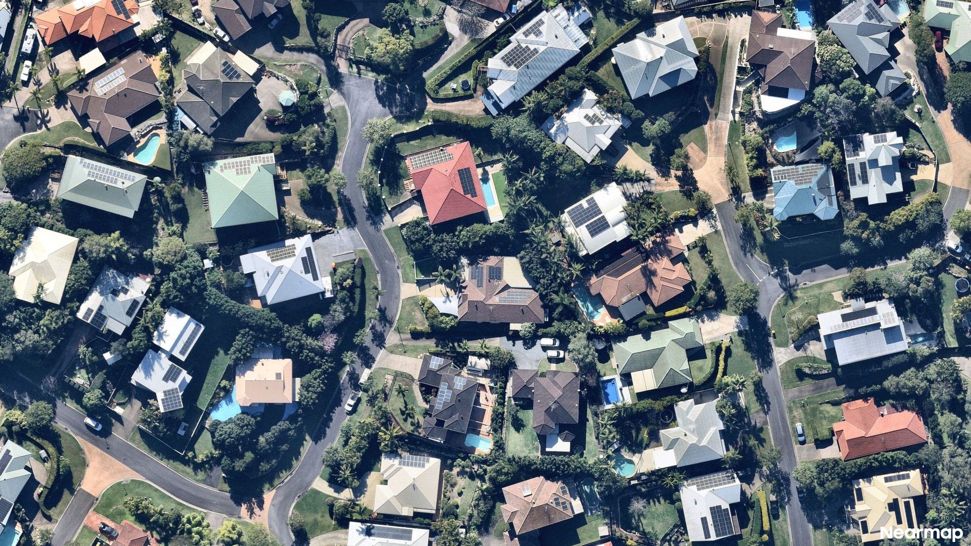 Vertical aerial view