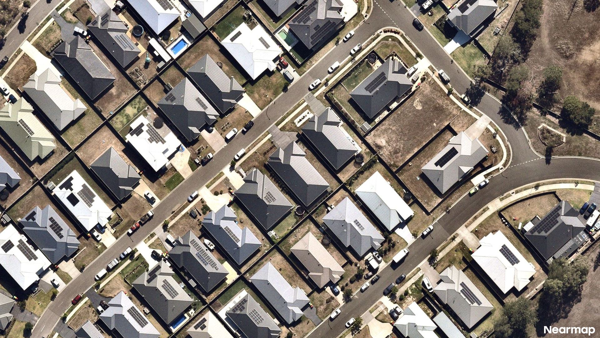 Vertical aerial view