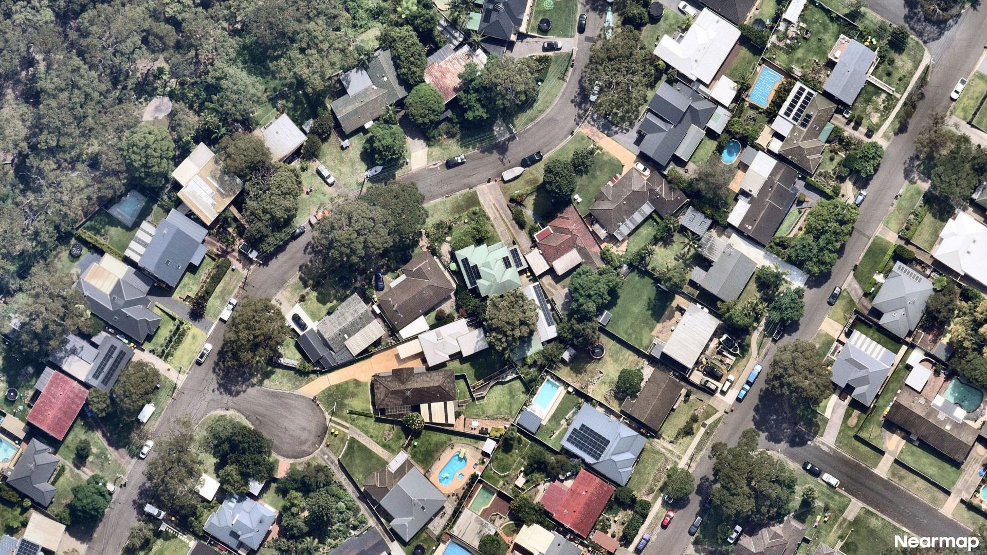 Vertical aerial view