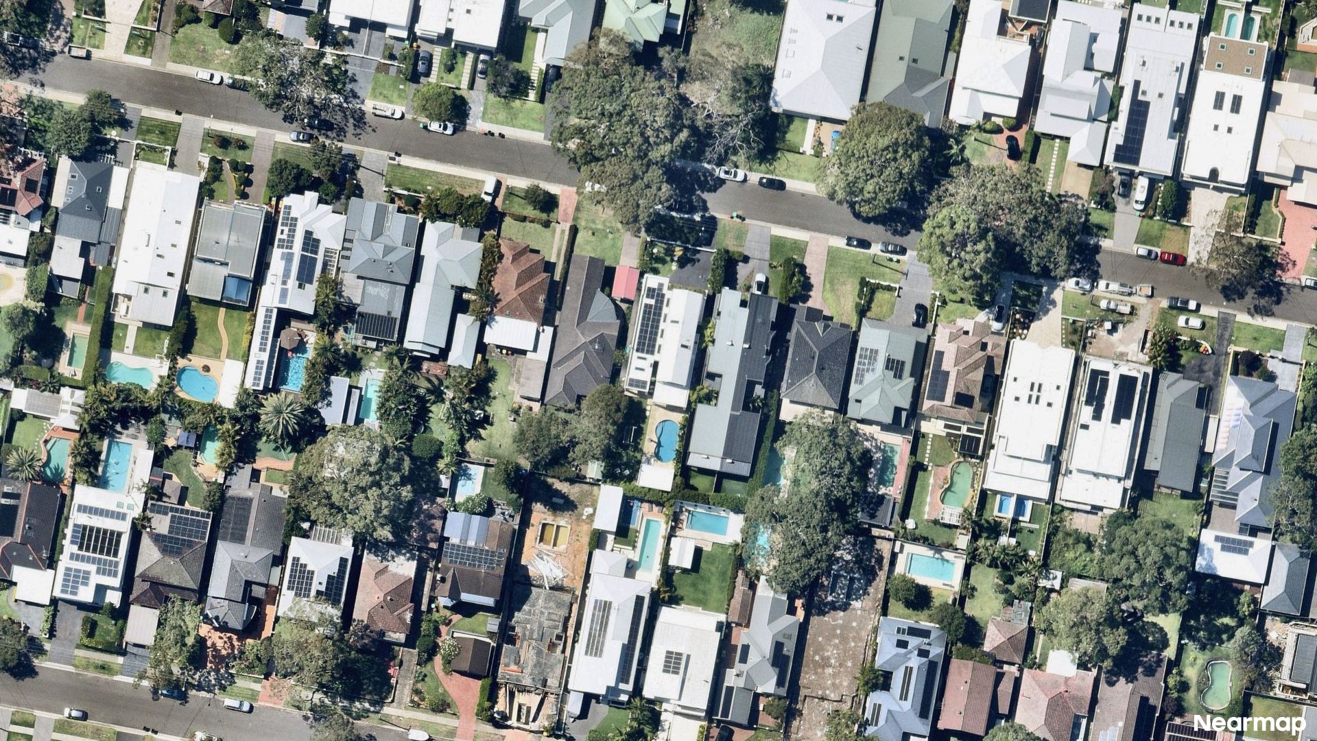Vertical aerial view