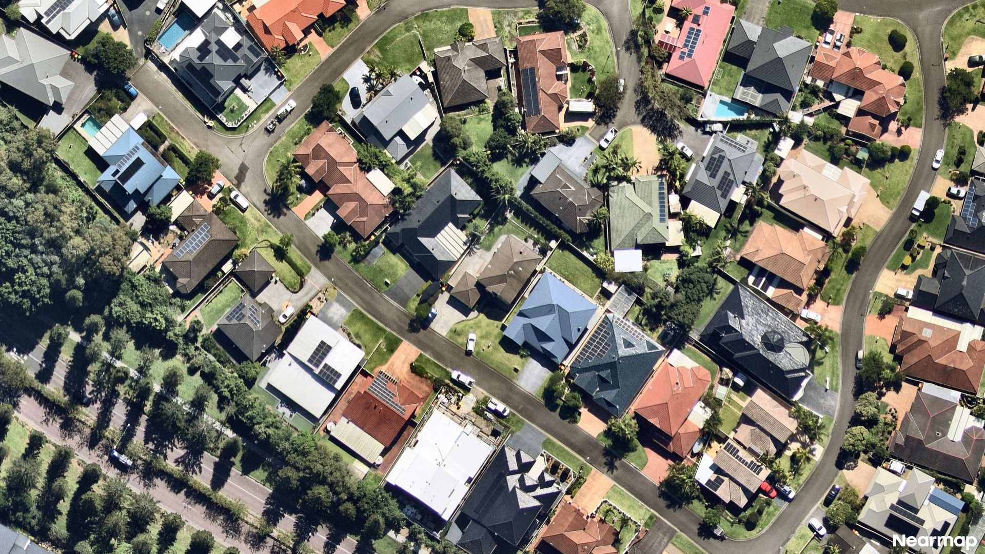 Vertical aerial view
