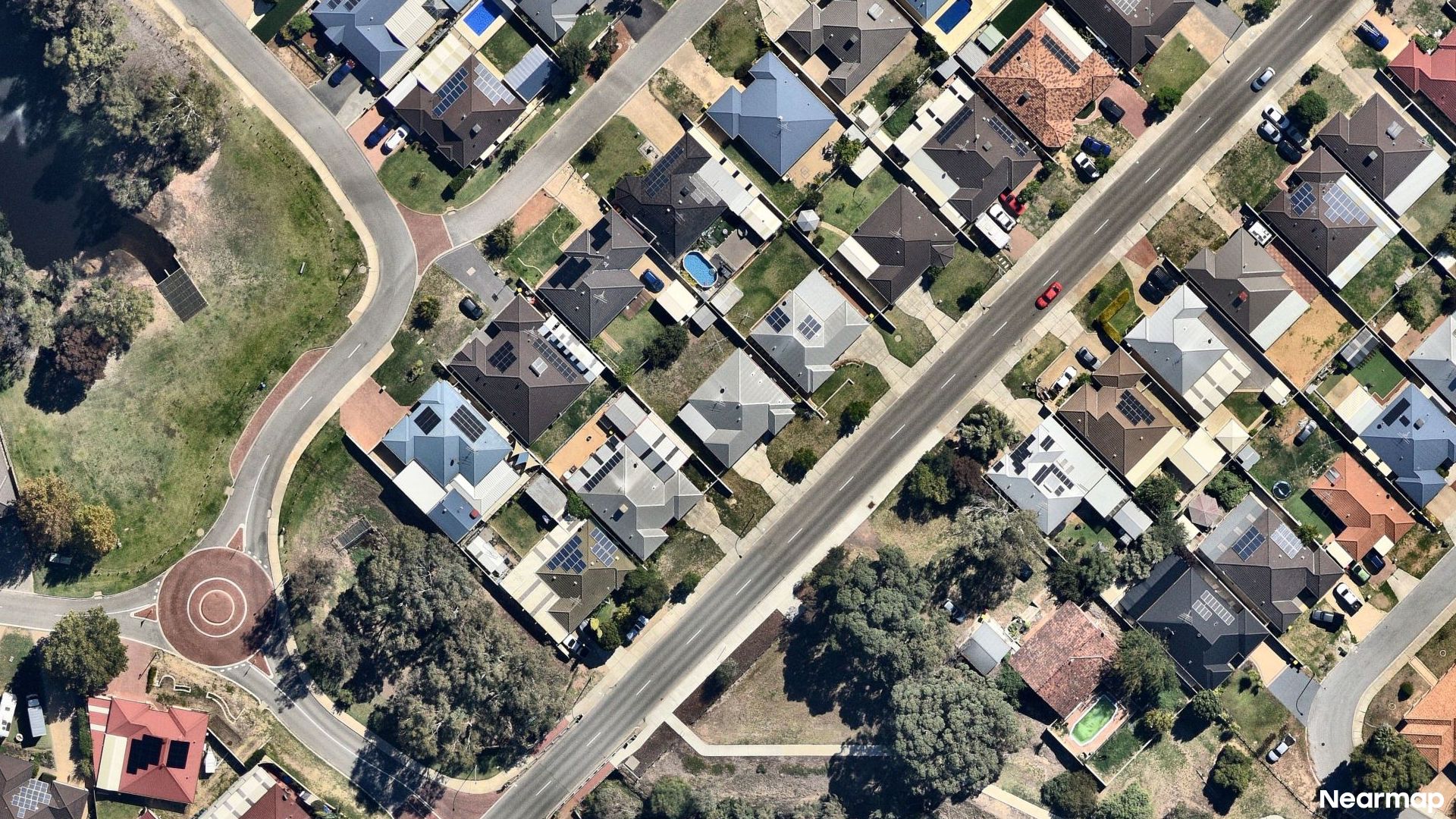 Vertical aerial view