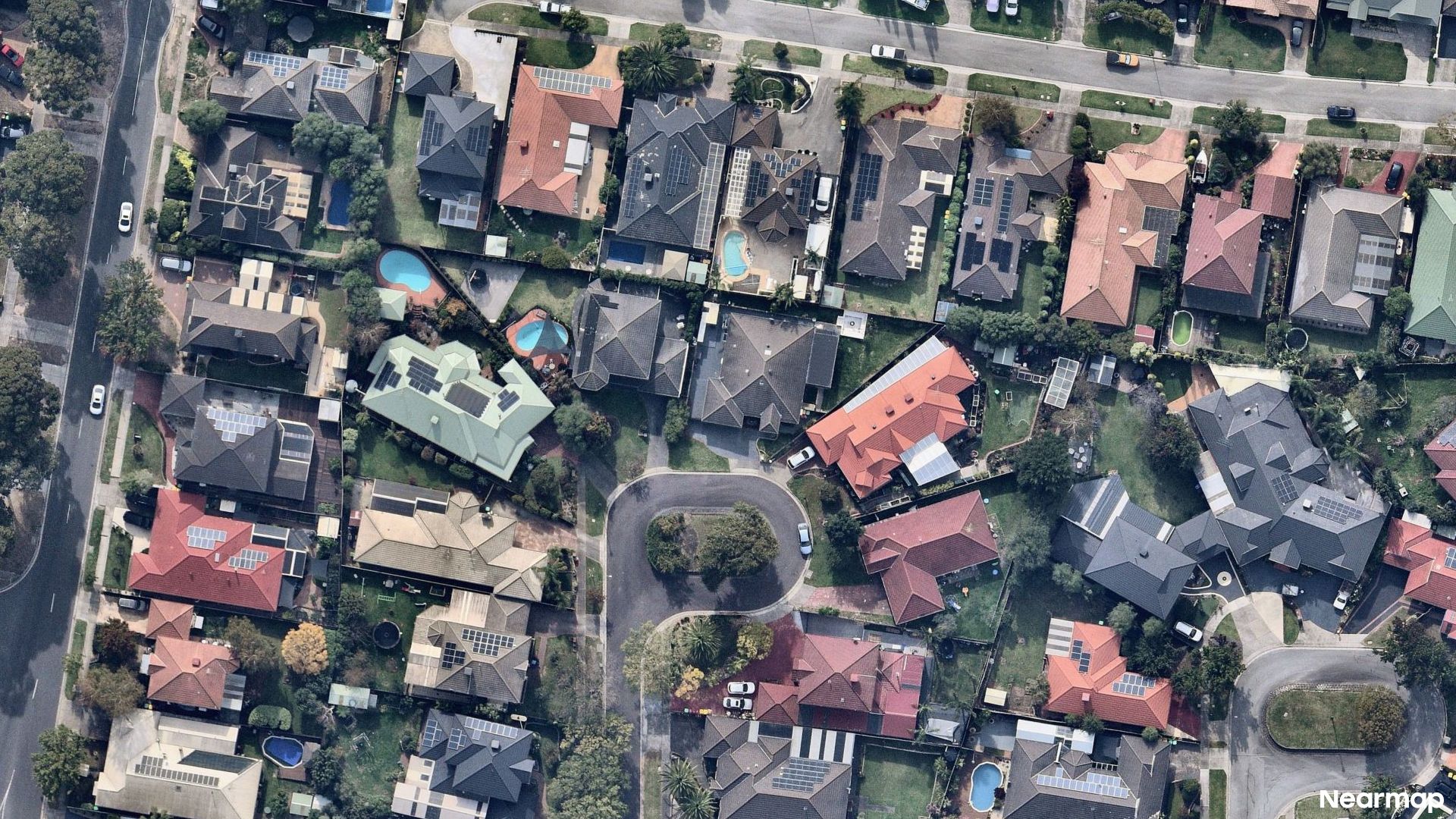 Vertical aerial view