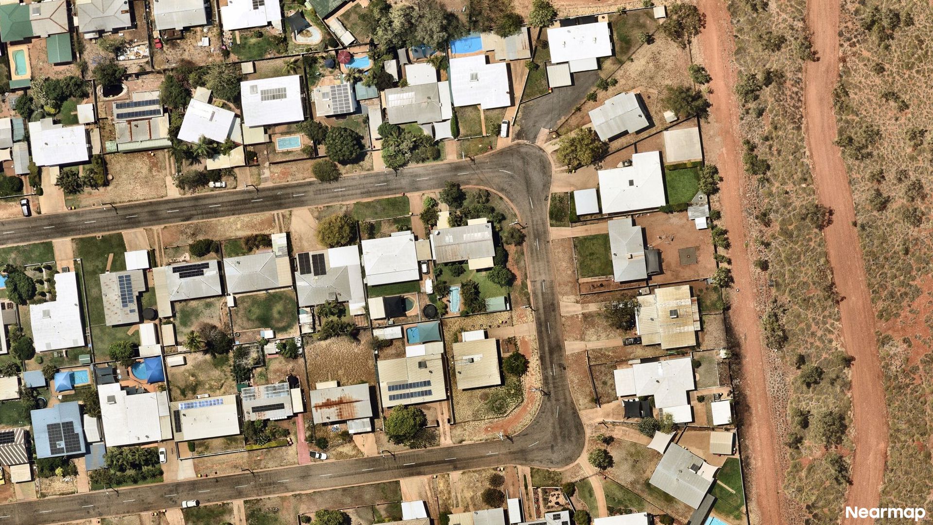 Vertical aerial view