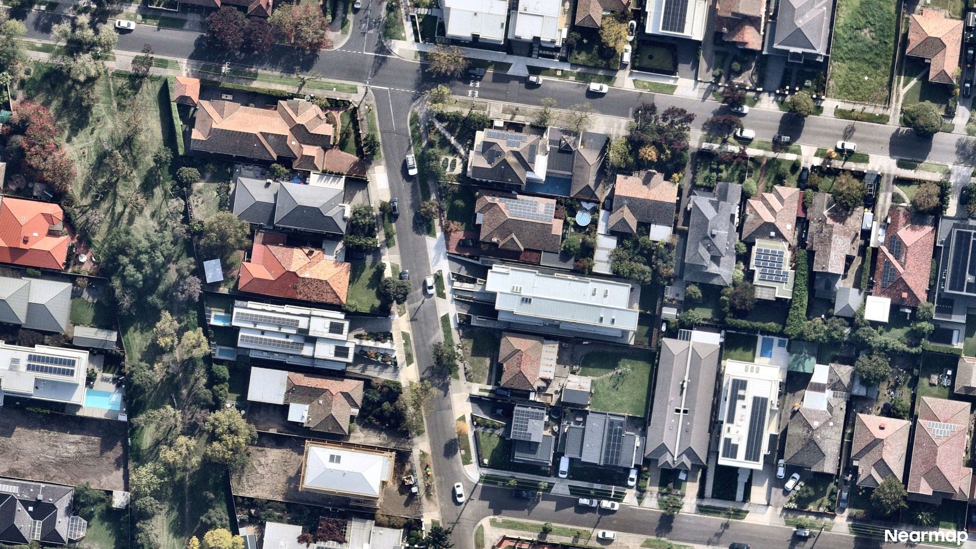 Vertical aerial view