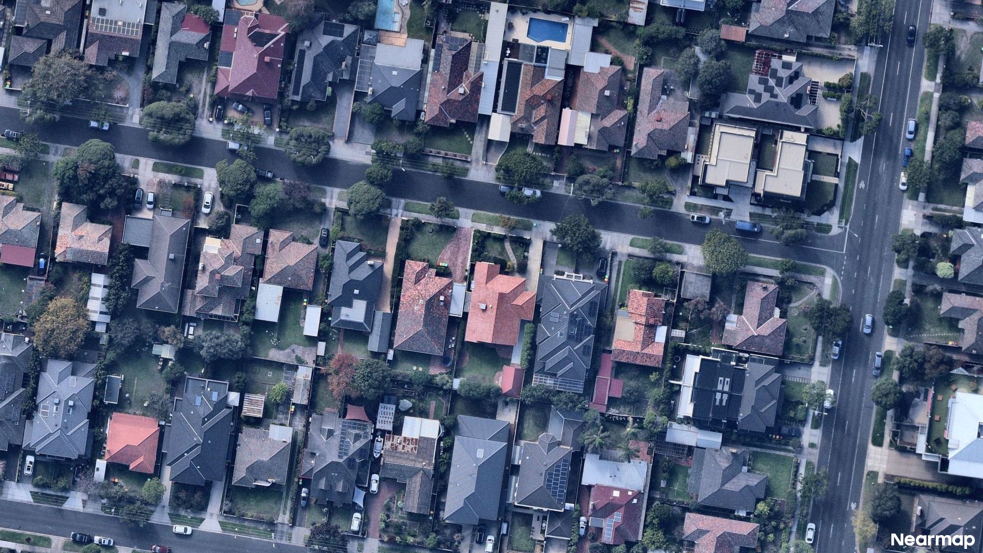 Vertical aerial view