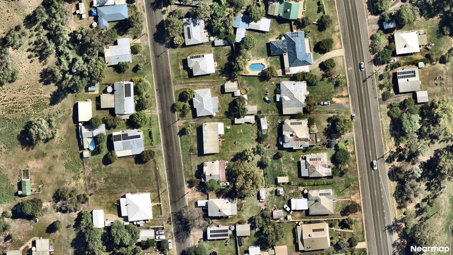 Vertical aerial view