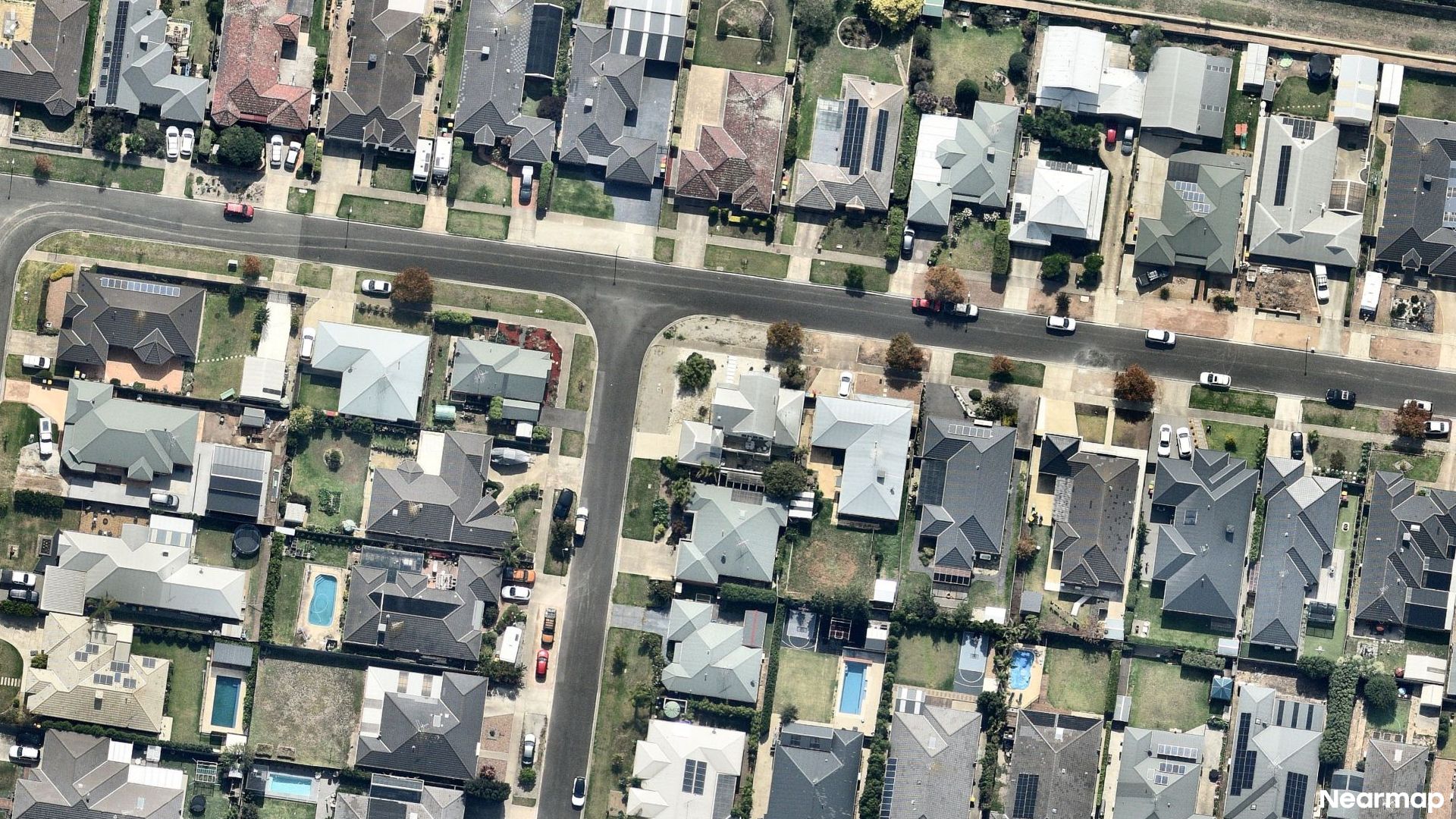 Vertical aerial view