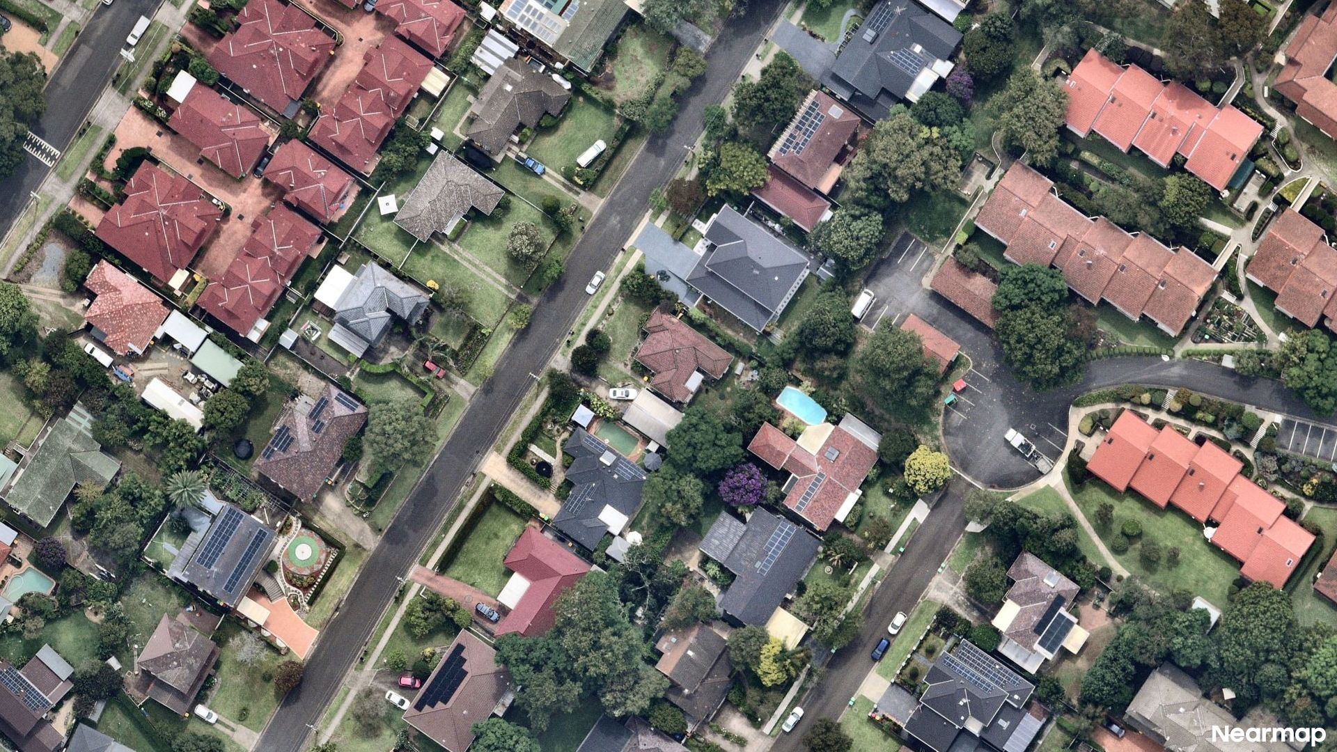 Vertical aerial view
