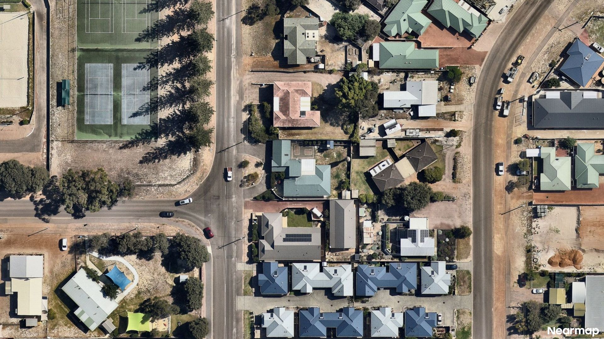 Vertical aerial view