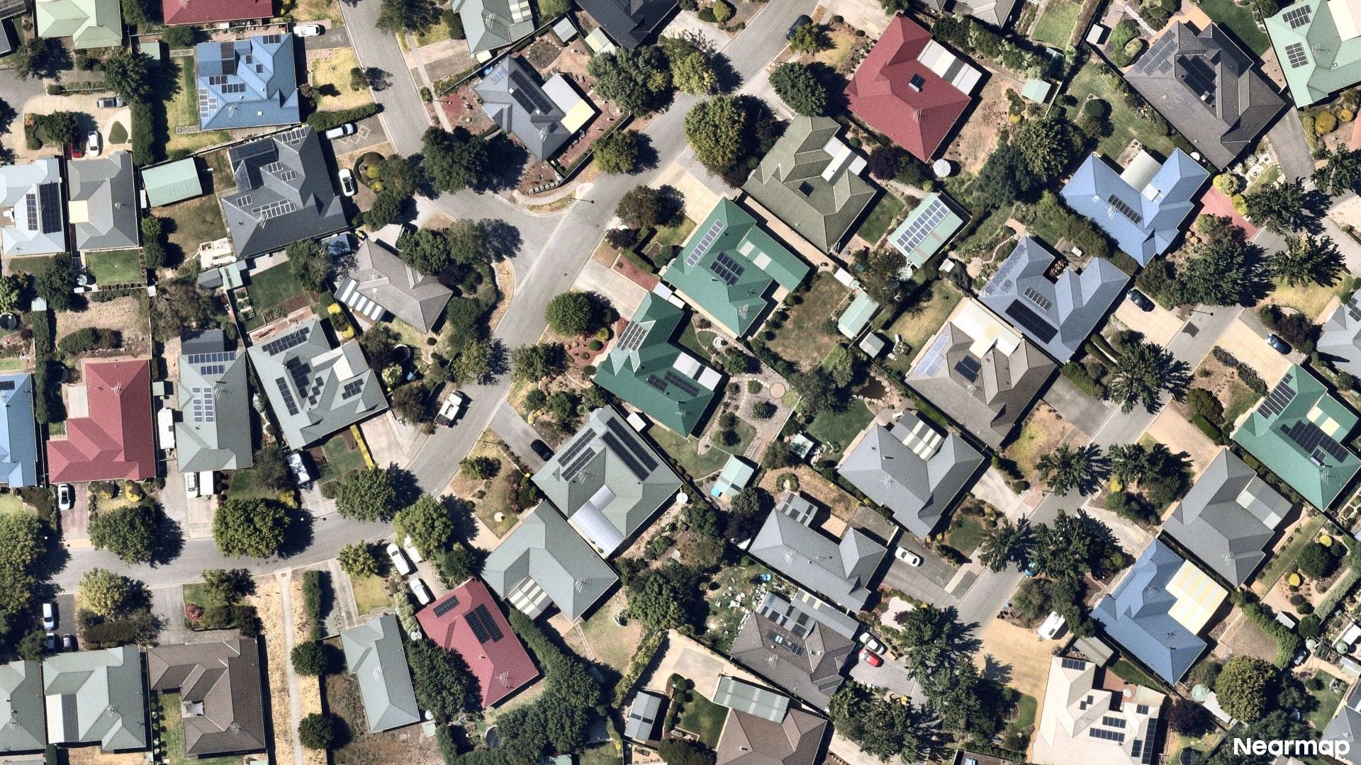 Vertical aerial view