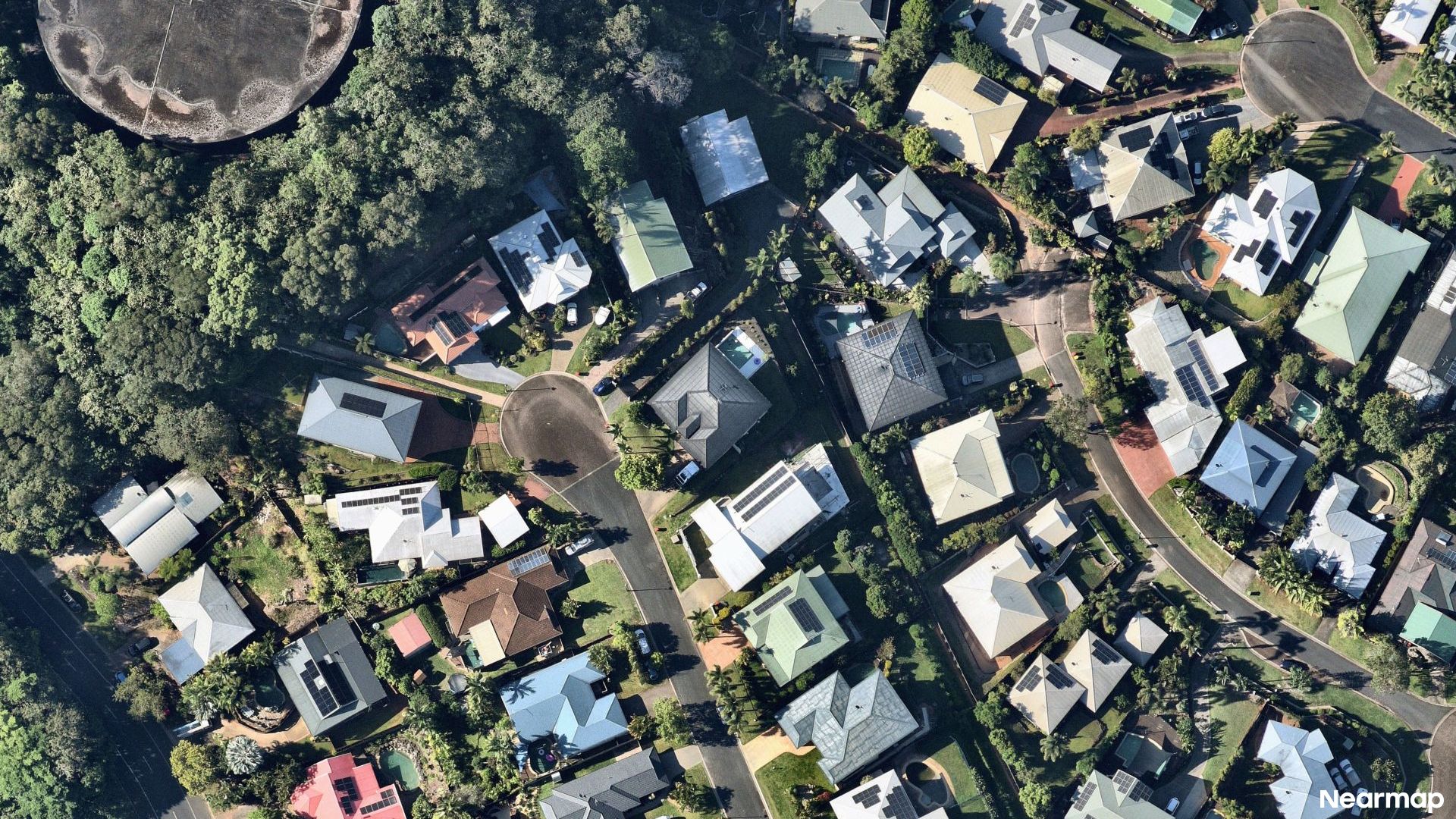 Vertical aerial view