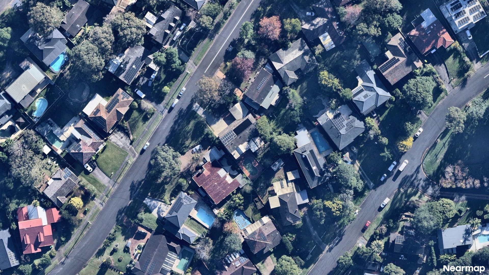 Vertical aerial view